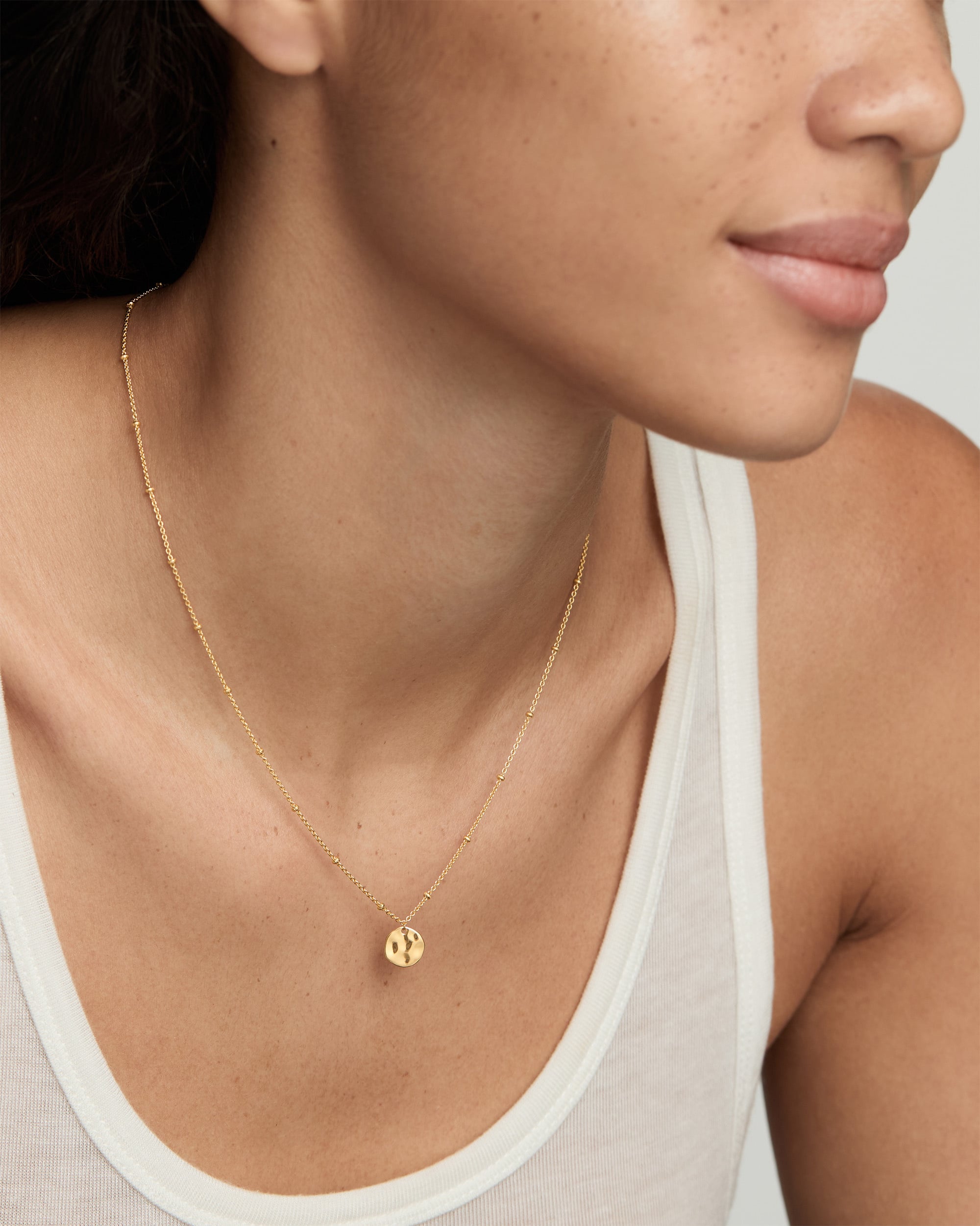 MV Siren™ Muse Disc Chain Necklace in 18k Gold Vermeil on Sterling