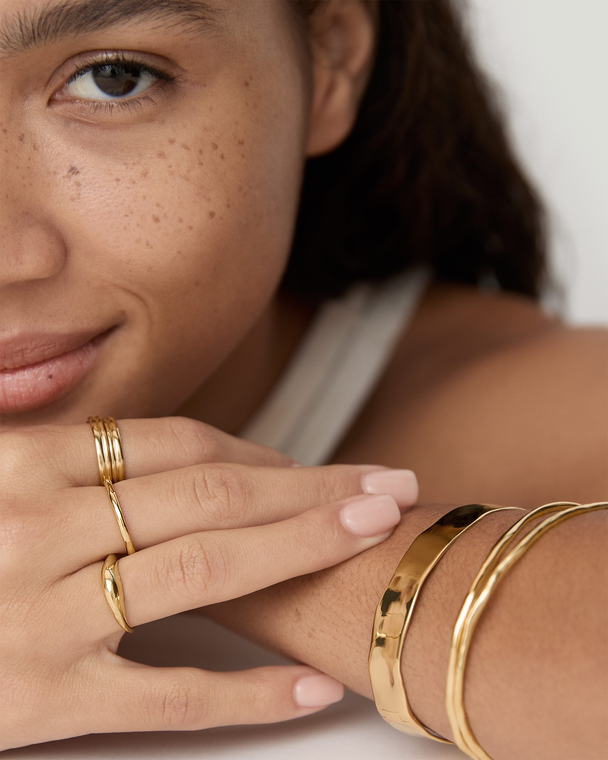Siren Muse Stacked Ring in 18k Gold Vermeil on Sterling