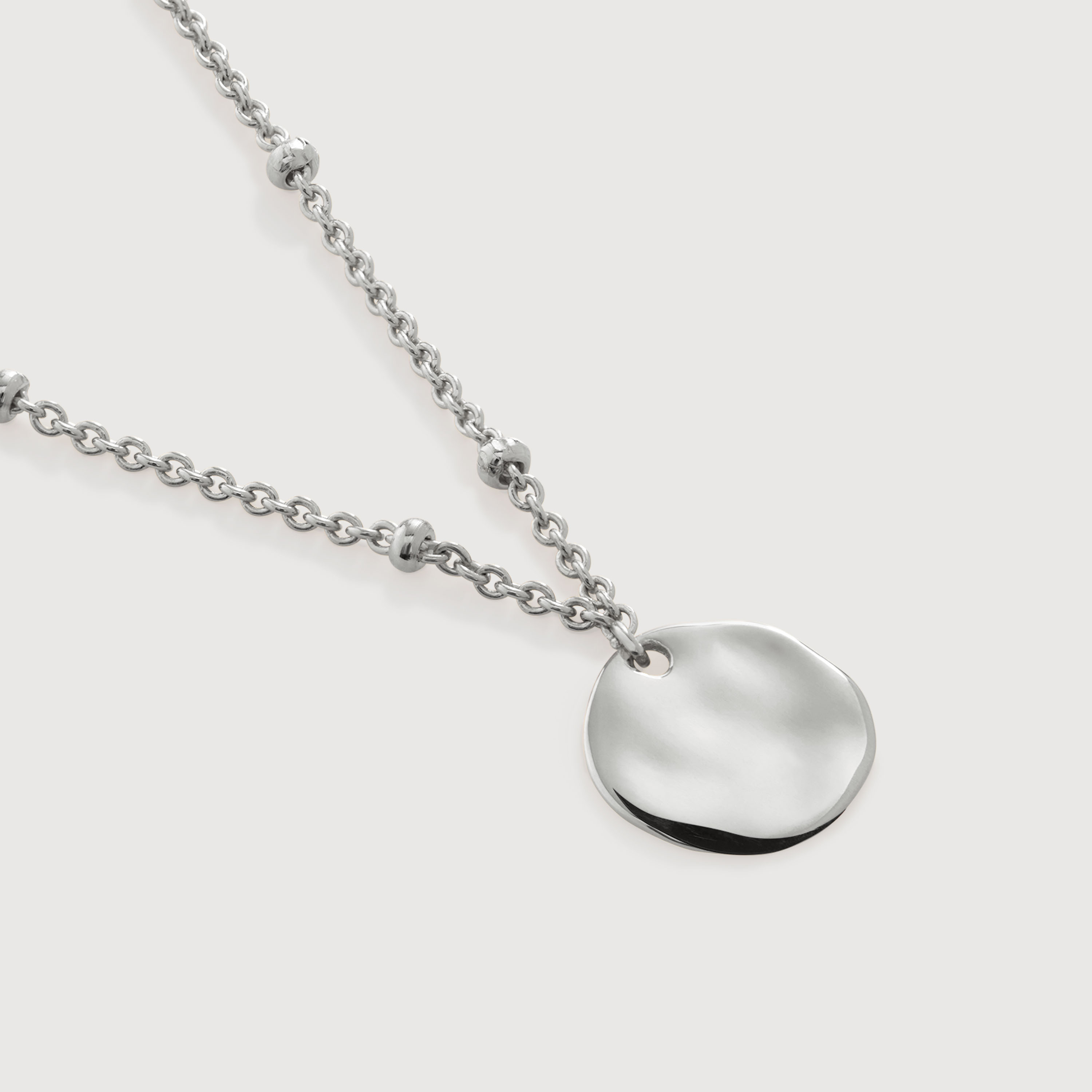 Siren Muse Disc Chain Necklace in Sterling Silver