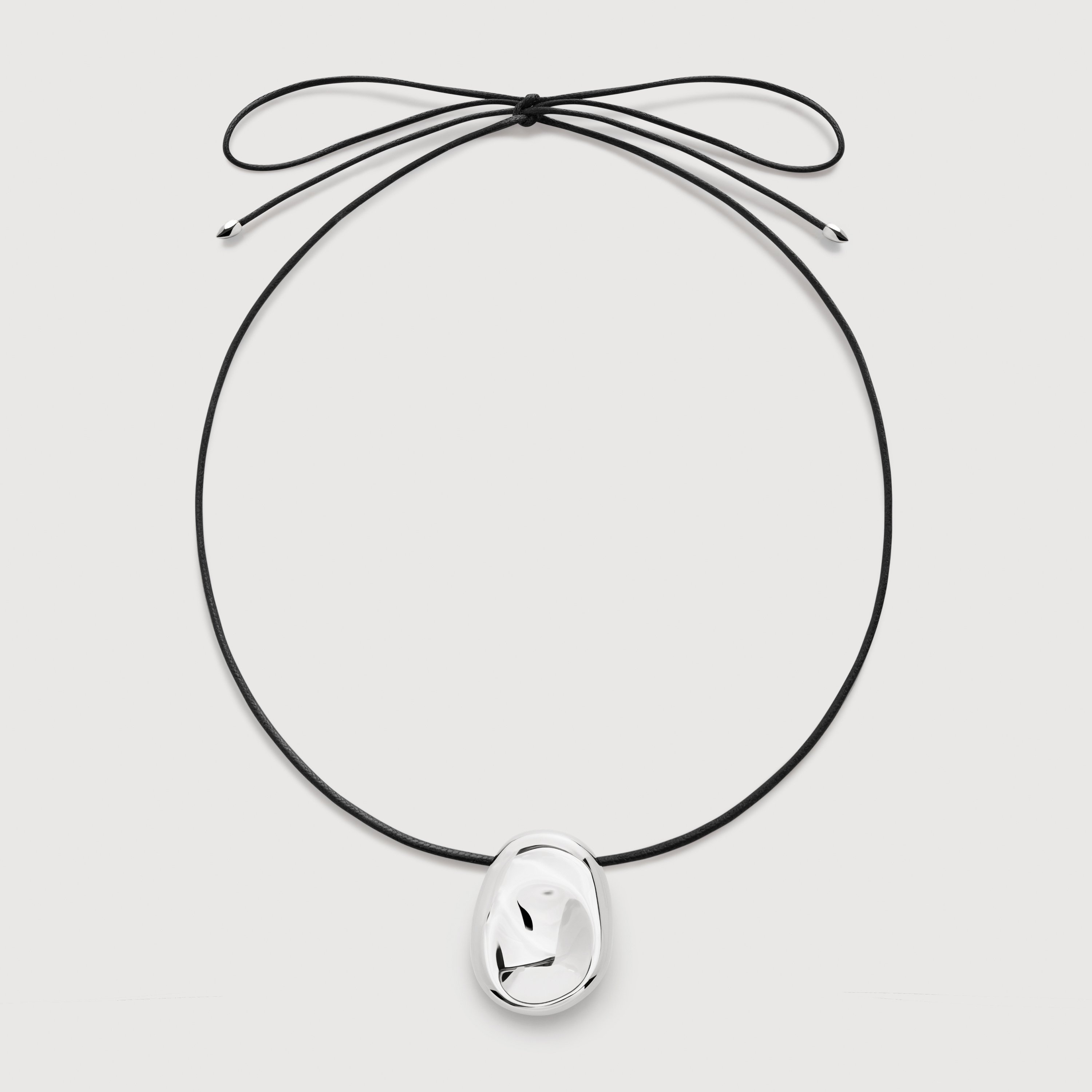 Aria Cord Necklace in Sterling Silver | Jewellery by Monica