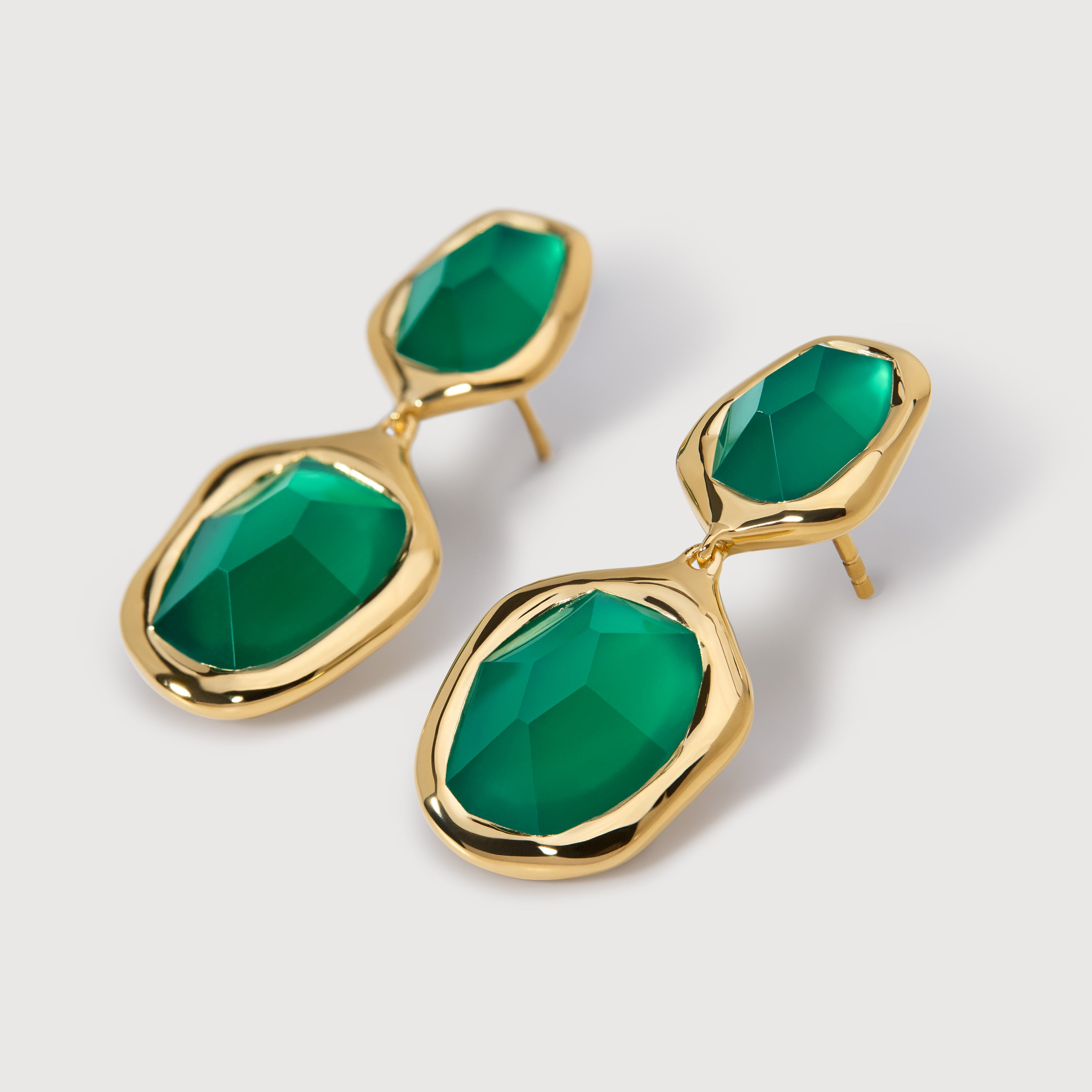 Monica Vinader Odyssey Cocktail Drop Earrings - Green
