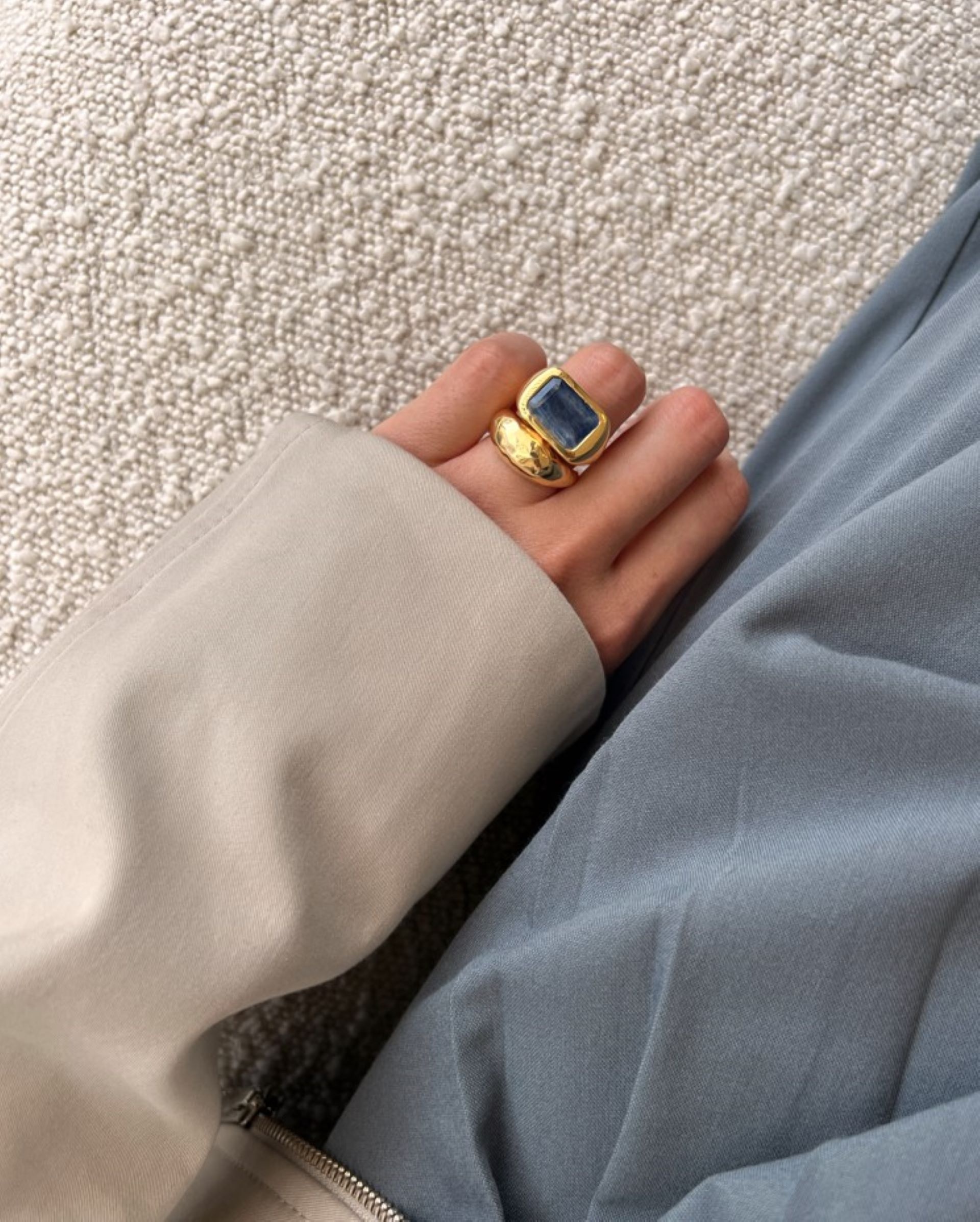 Power Cocktail Ring in 18k Gold Vermeil on Sterling Silver and