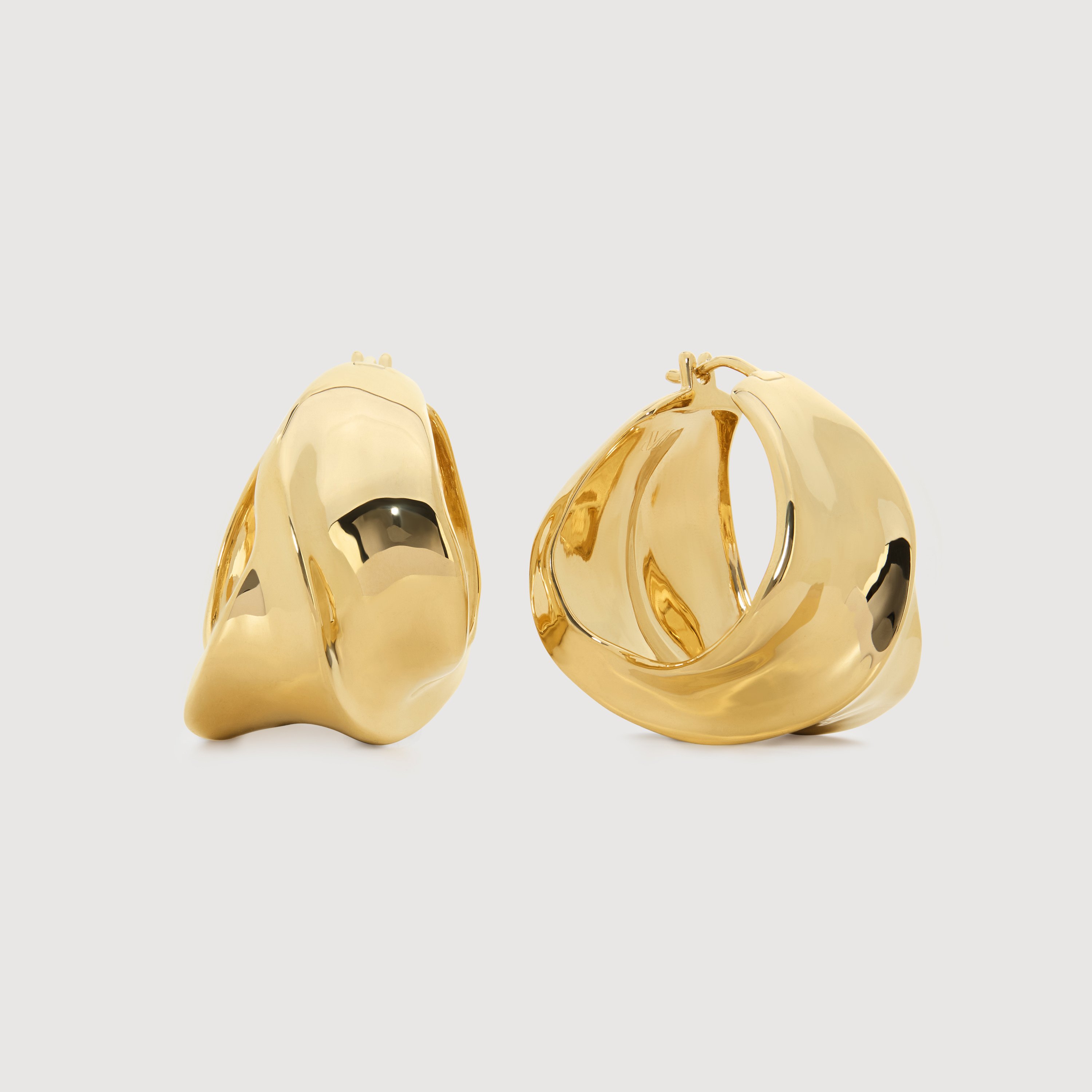 Nomade Bold Medium Hoops in 18k Gold Vermeil on Sterling Silver