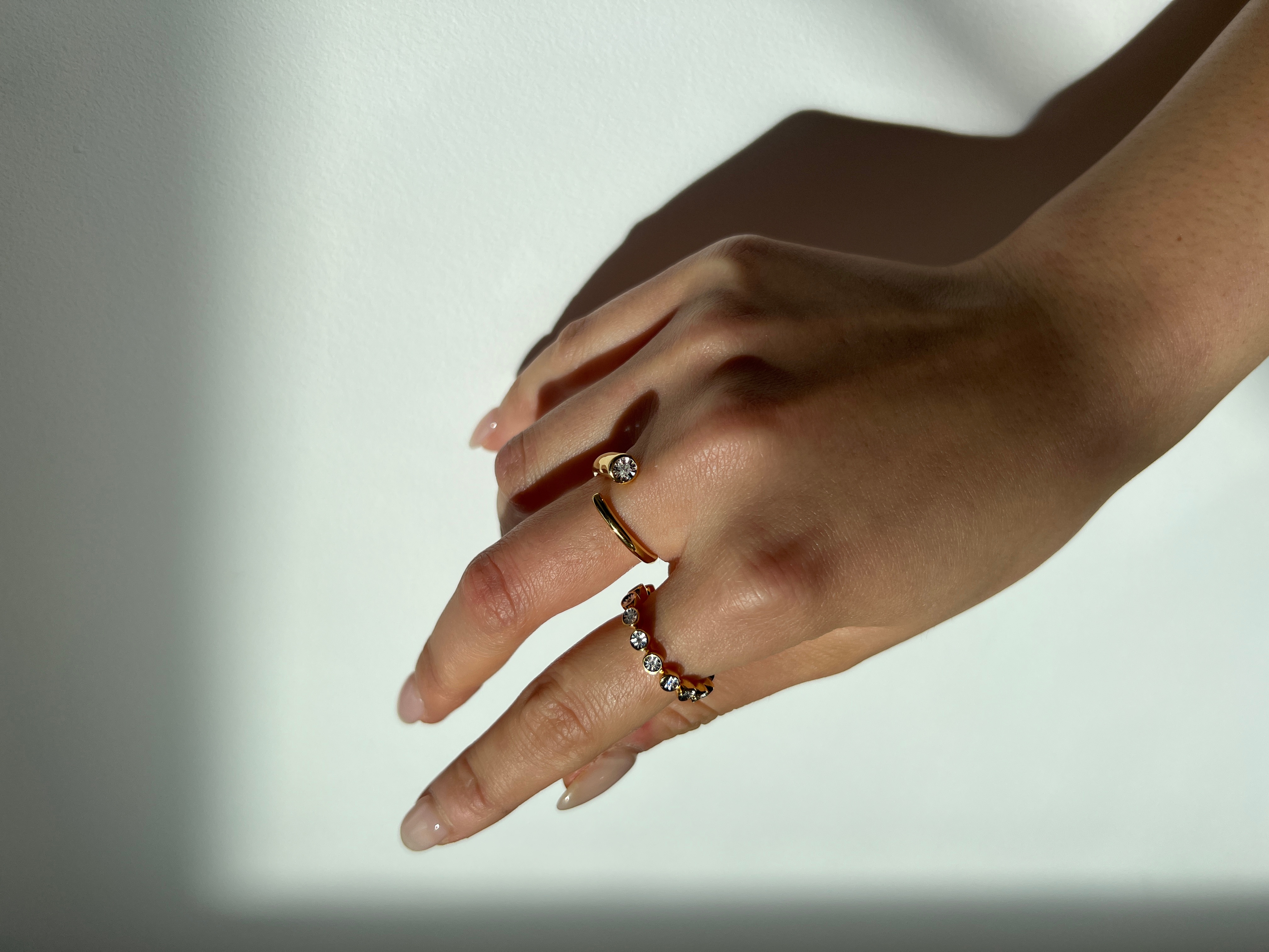 Lab Grown Diamond Solitaire Wrap Ring in 18k Gold Vermeil on