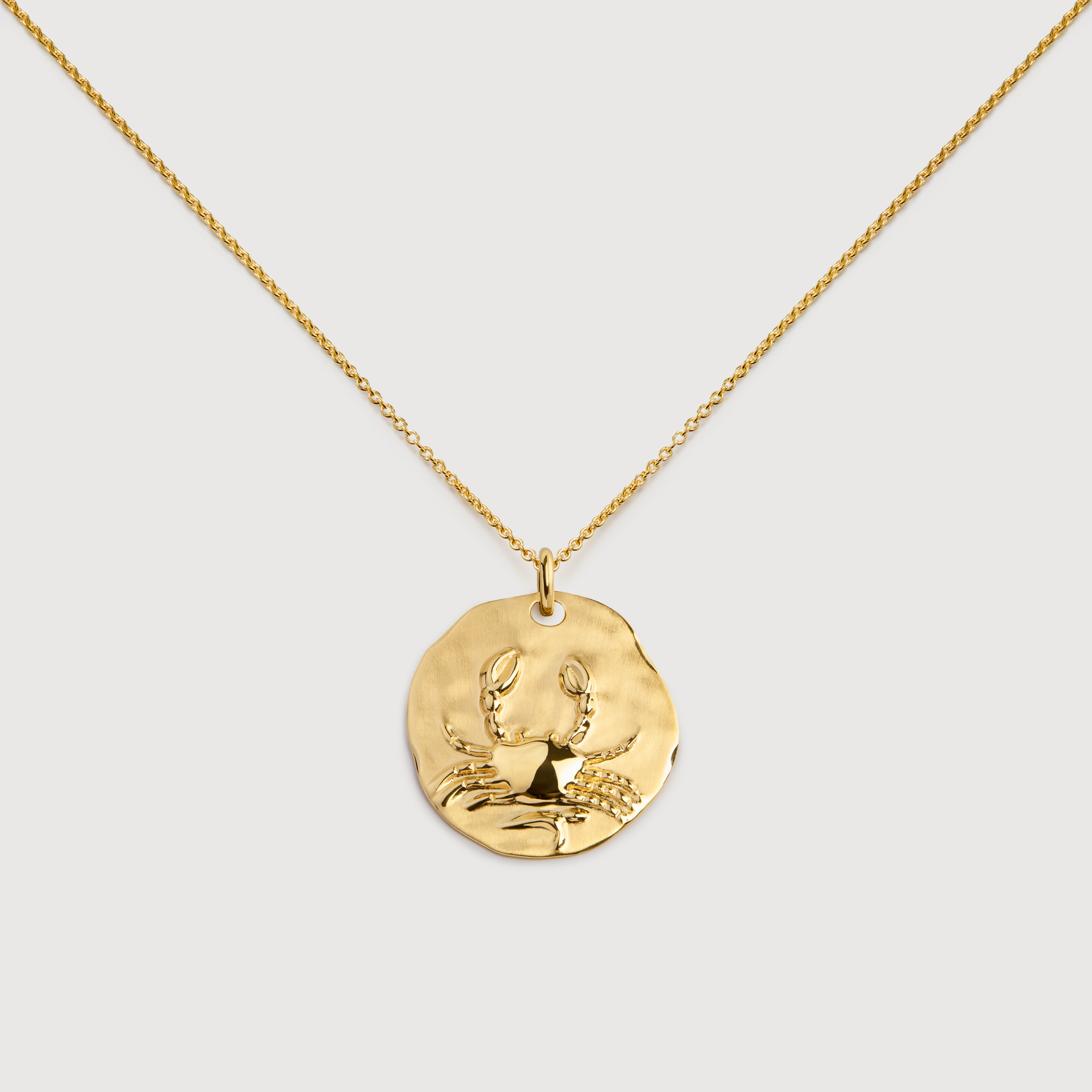 Cancer Zodiac Chain Necklace in 18k Gold Vermeil on Sterling