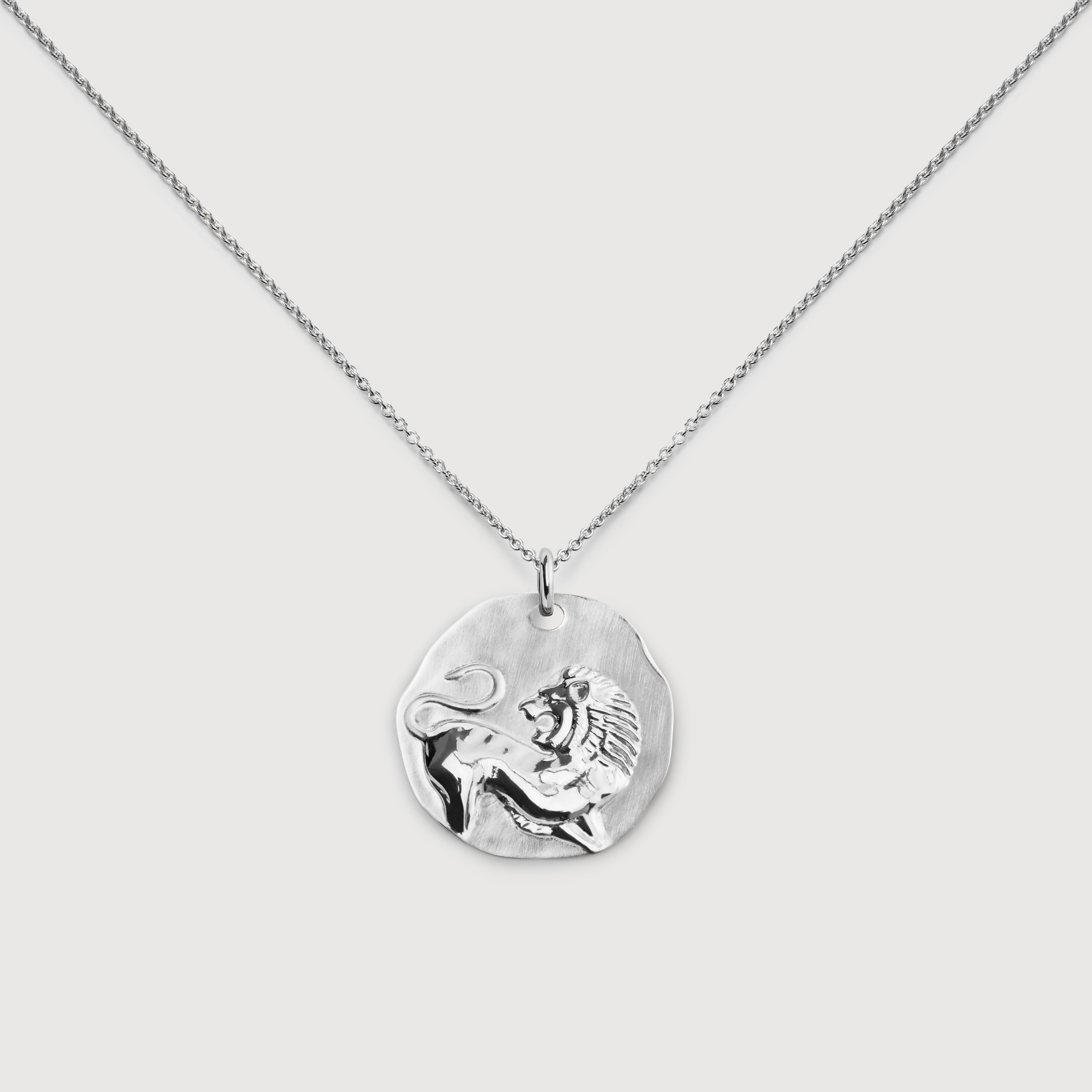 Leo Zodiac Chain Necklace in Sterling Silver | Jewellery by Monica
