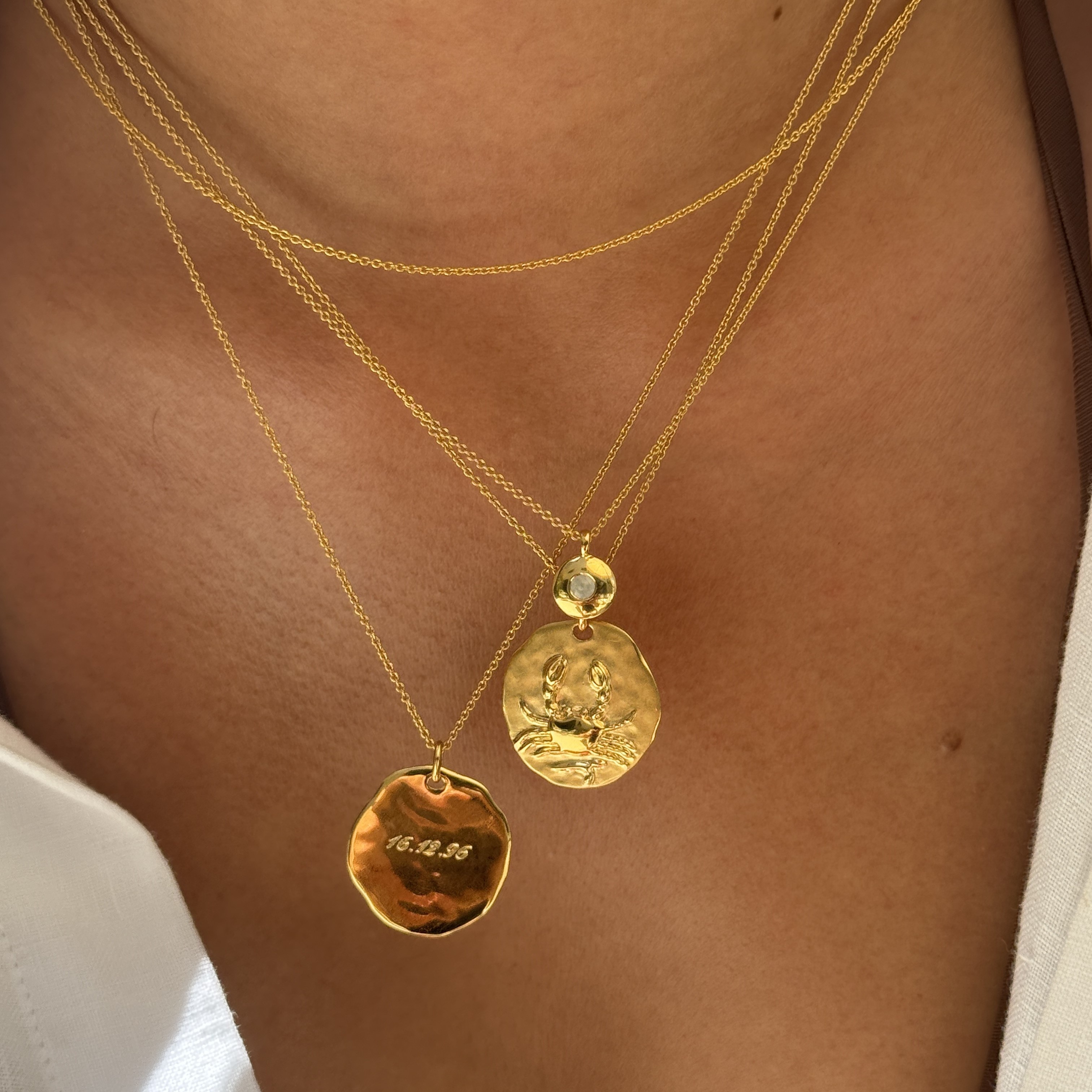 Virgo Zodiac Chain Necklace in 18k Gold Vermeil on Sterling Silver