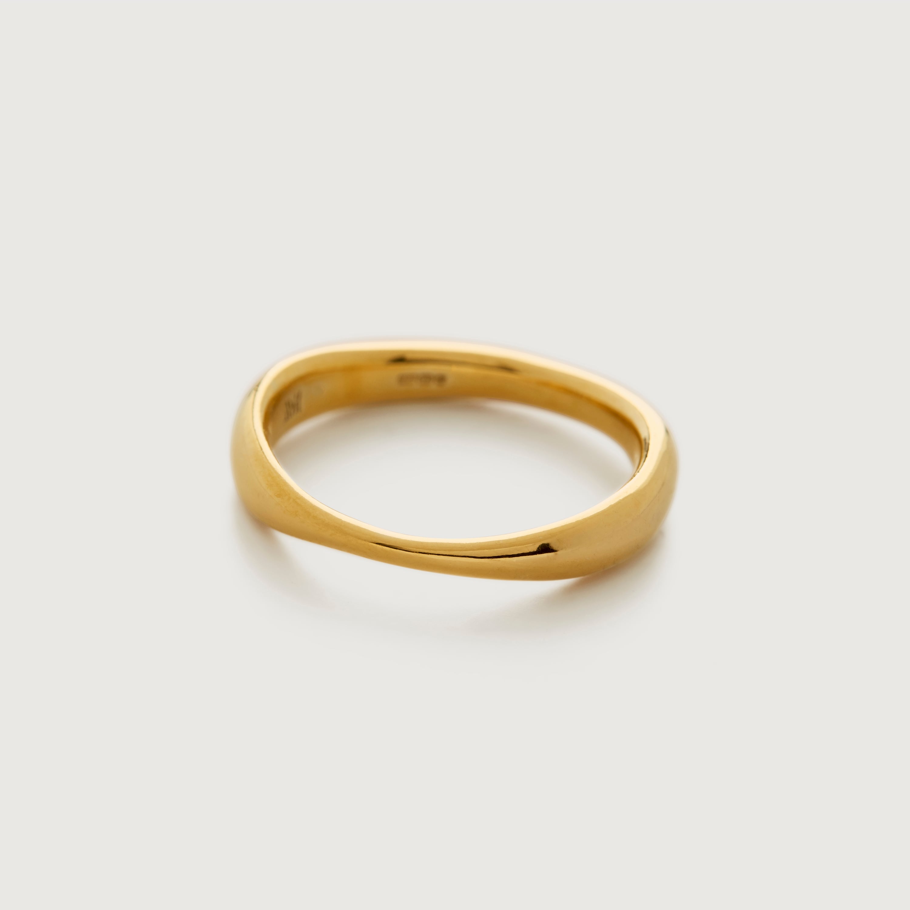 Nura Reef Stacking Ring in 18k Gold Vermeil on Sterling Silver