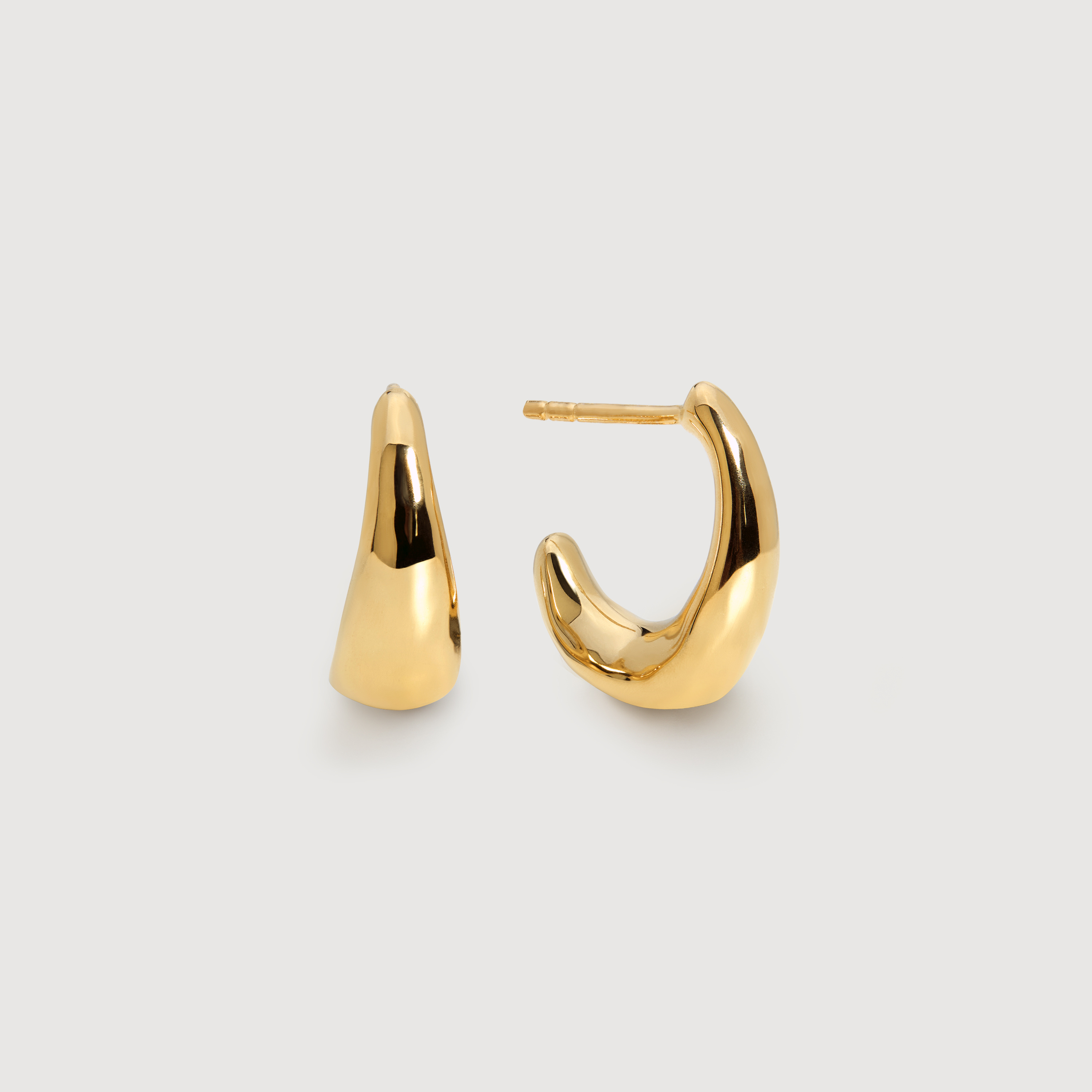 Antica Small Hoop Earrings in 18k Gold Vermeil on Sterling Silver