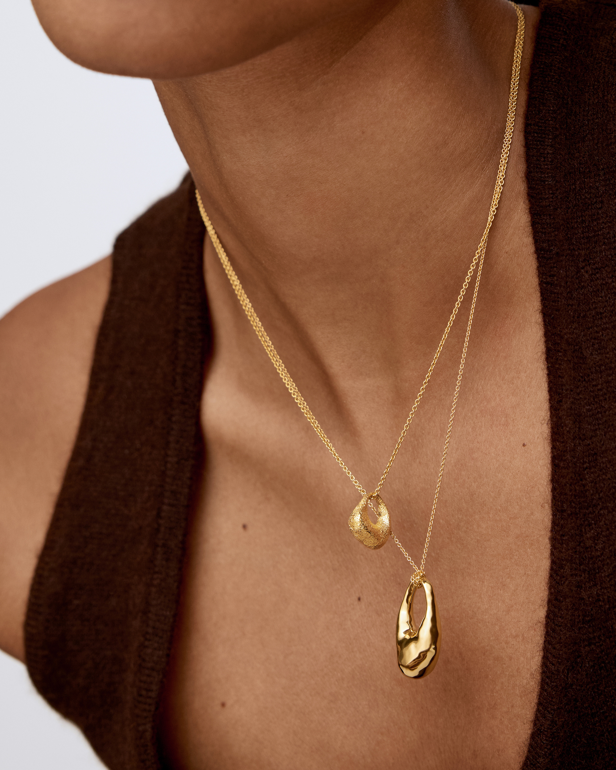 アクセサリー MR CASANOVA Gold Design Necklace Antica Bold Chain Necklace in 18k Gold Vermeil on Sterling Silver