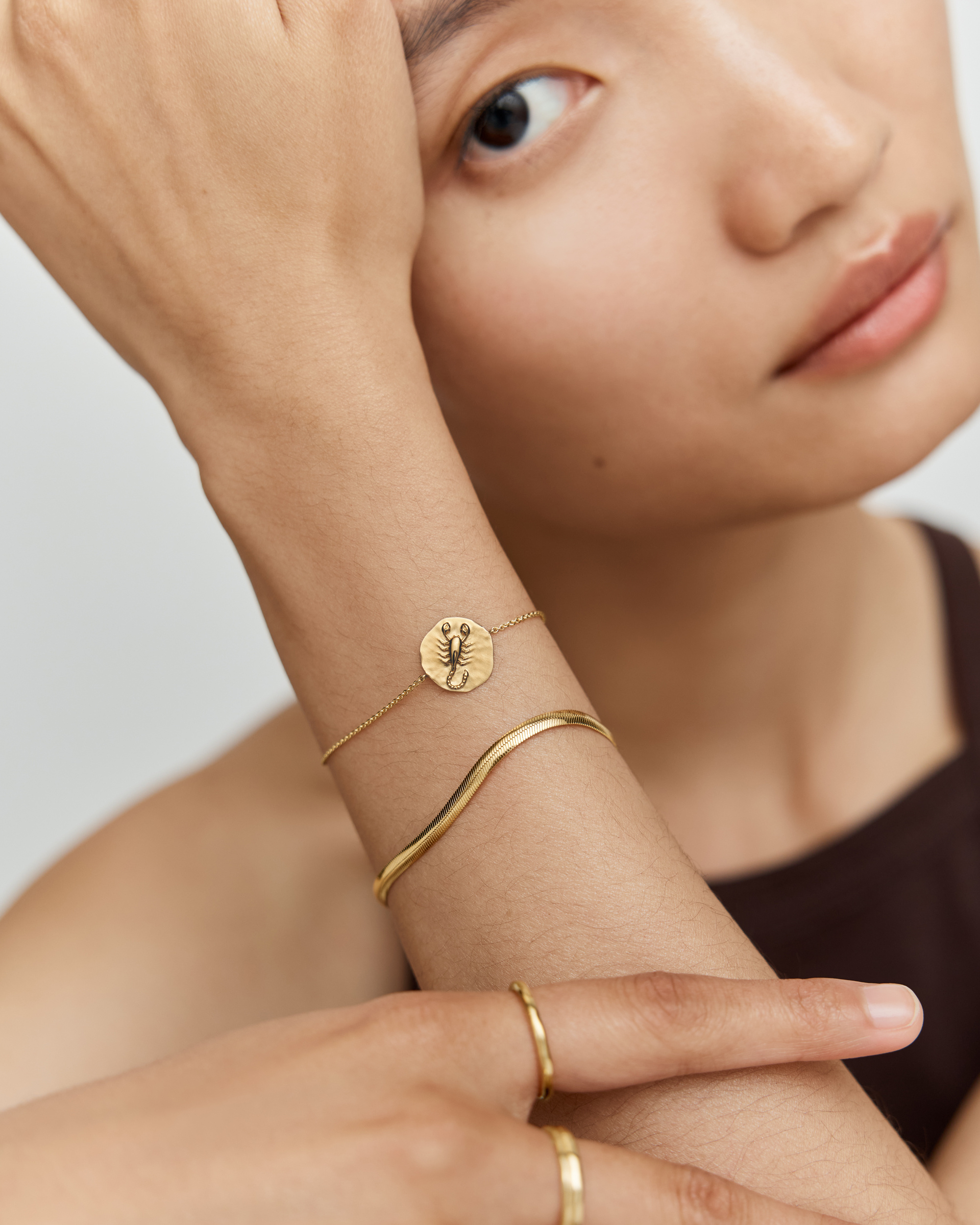 Gemini Zodiac Chain Bracelet in 18k Gold Vermeil on Sterling