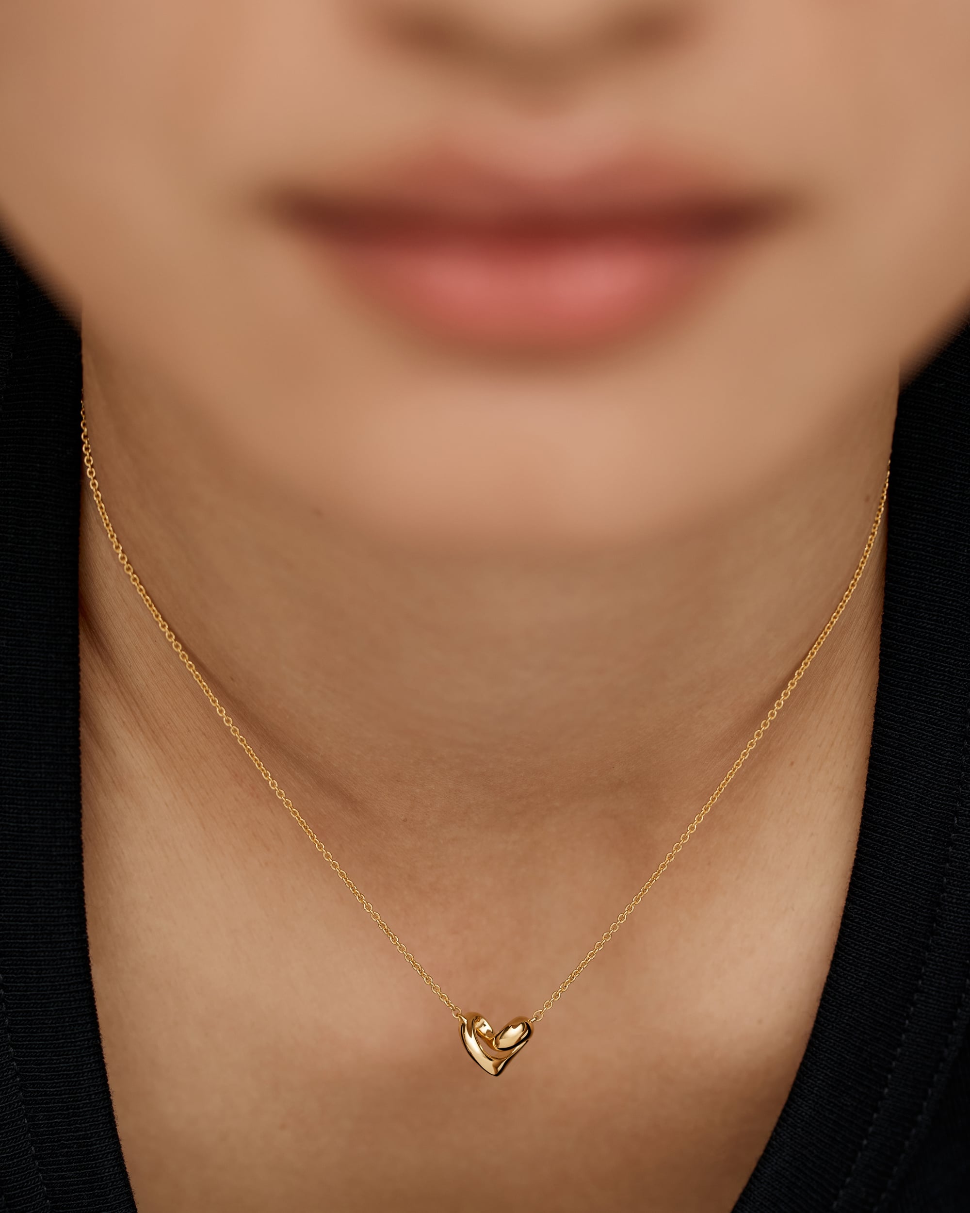 Infinity Heart Small Chain Necklace in 18k Gold Vermeil on