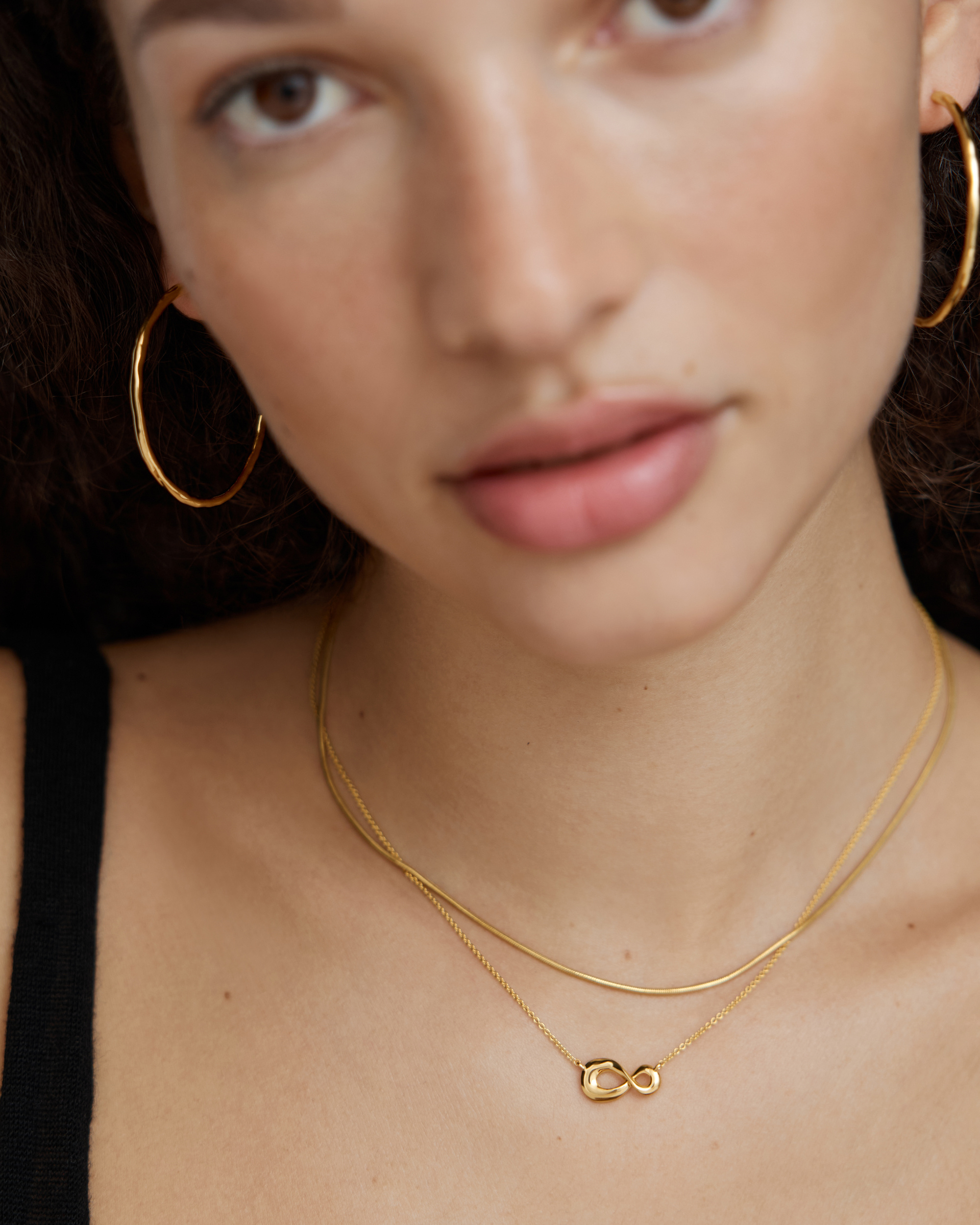 Infinity Chain Necklace in 18k Gold Vermeil on Sterling Silver