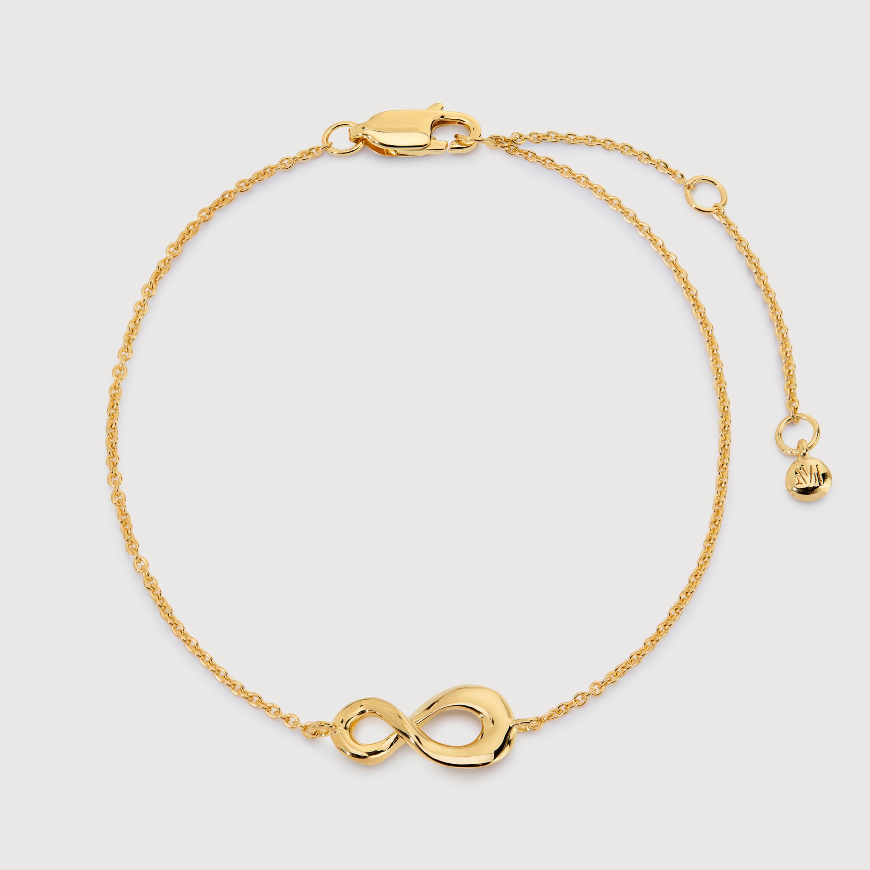 Infinity Chain Bracelet in 18k Gold Vermeil on Sterling Silver