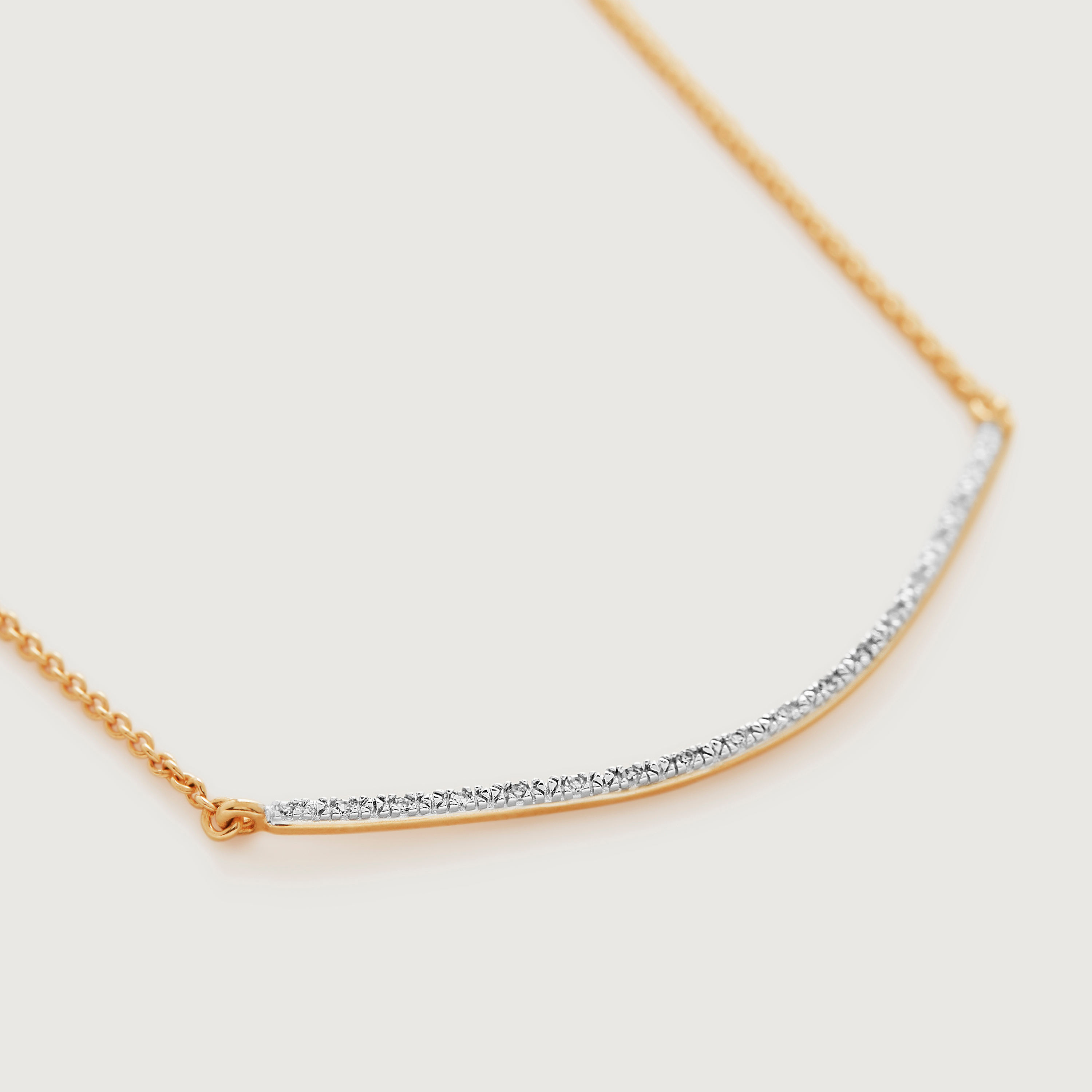 Riva Diamond Wave Necklace adjustable 48cm/18
