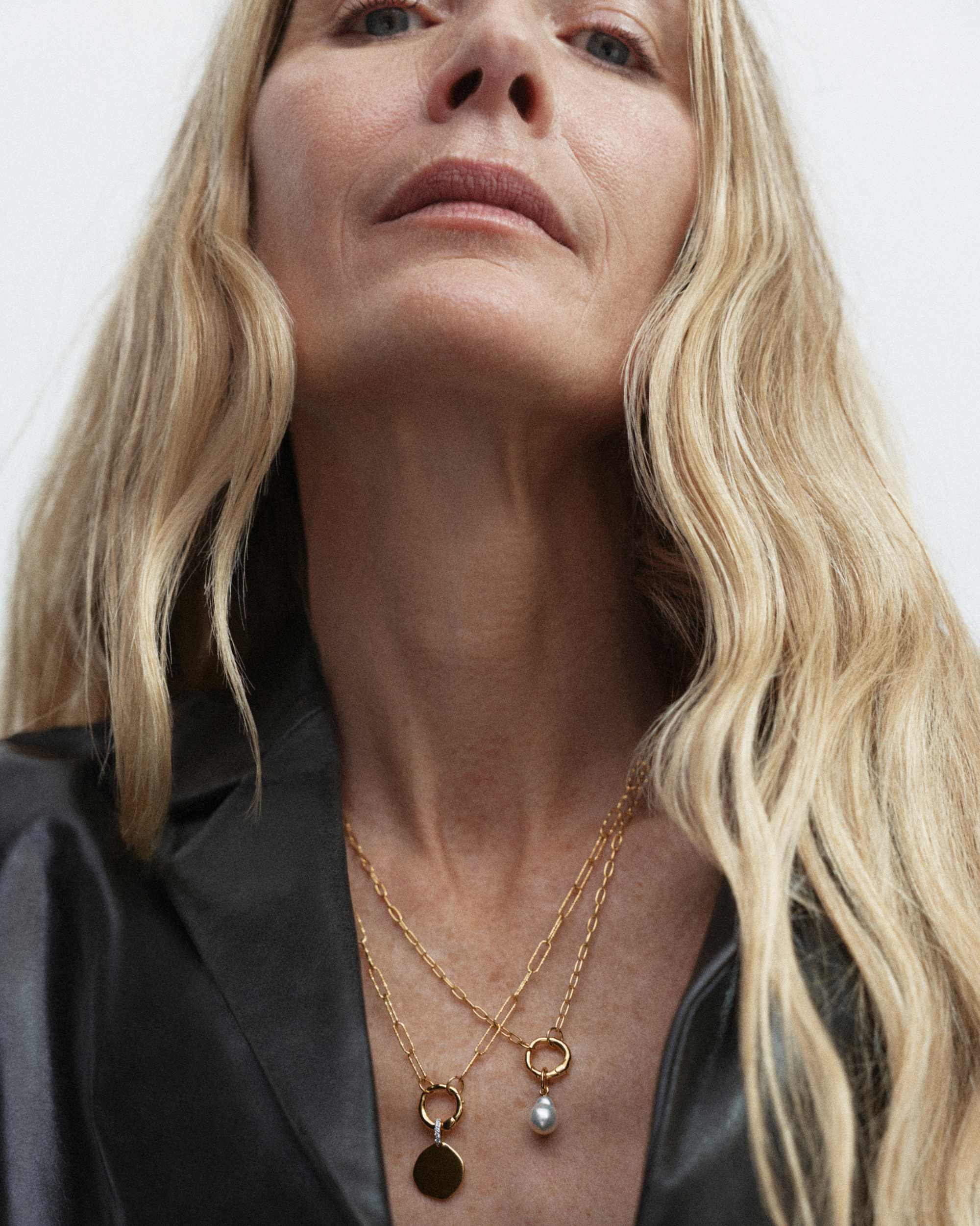 MV Siren™ Diamond Coin Pendant in 18k Gold Vermeil on Sterling
