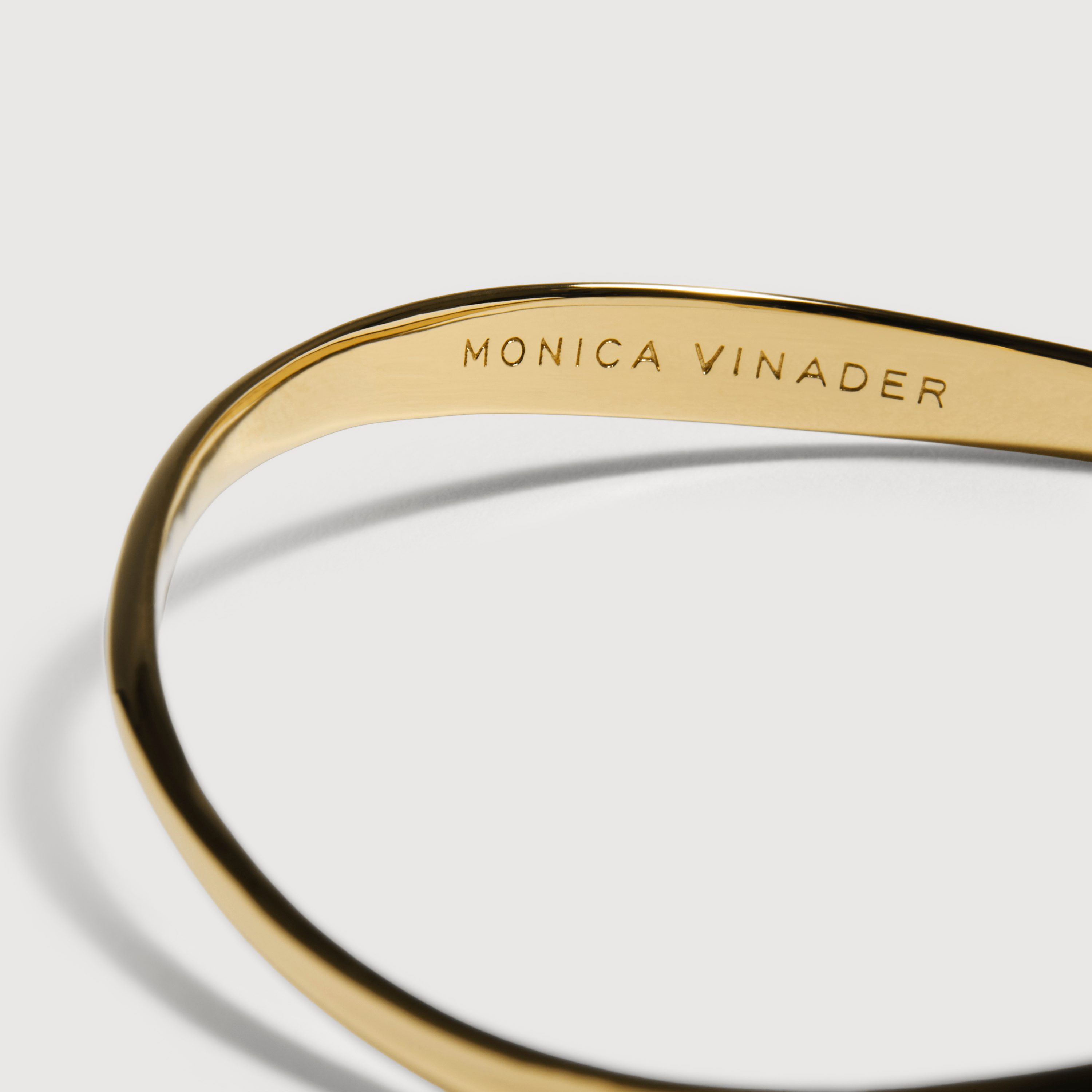 Swirl Bangle in 18k Gold Vermeil on Sterling Silver | Jewellery by