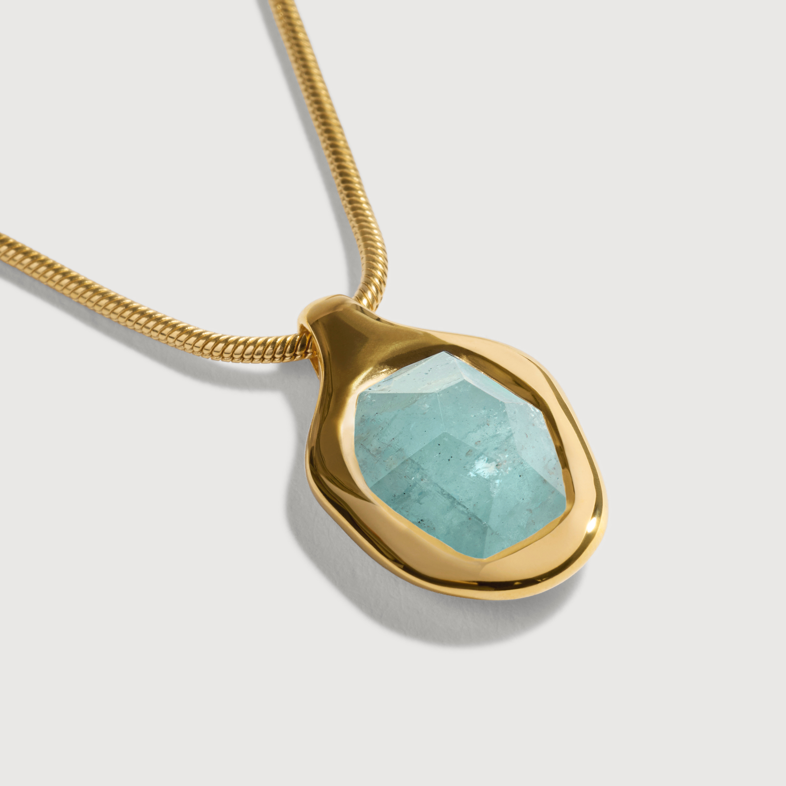 Odyssey Gemstone Necklace Adjustable 41-46cm/16-18' in 18k Gold