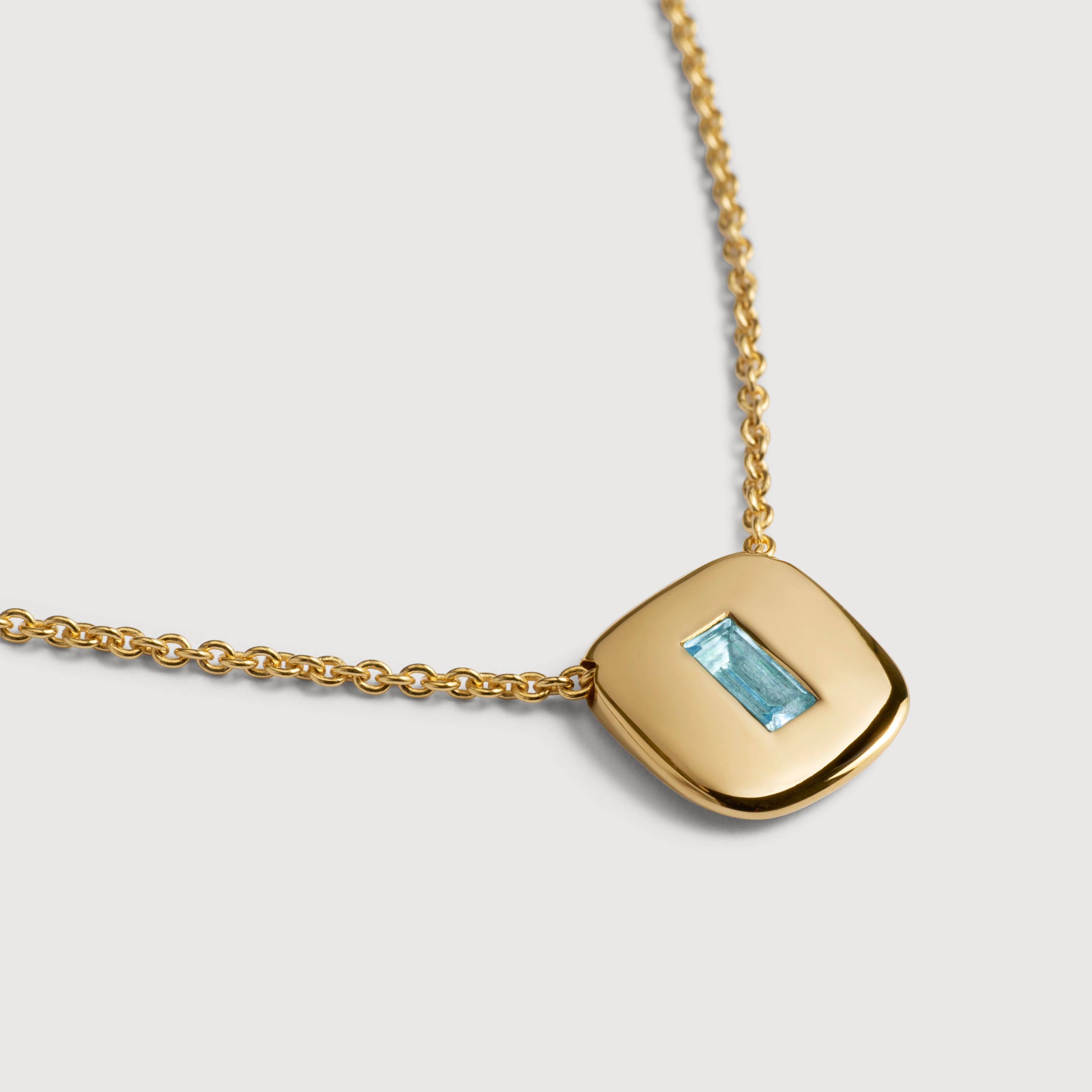 Gemdrop Chain Necklace in 18k Gold Vermeil on Sterling Silver and