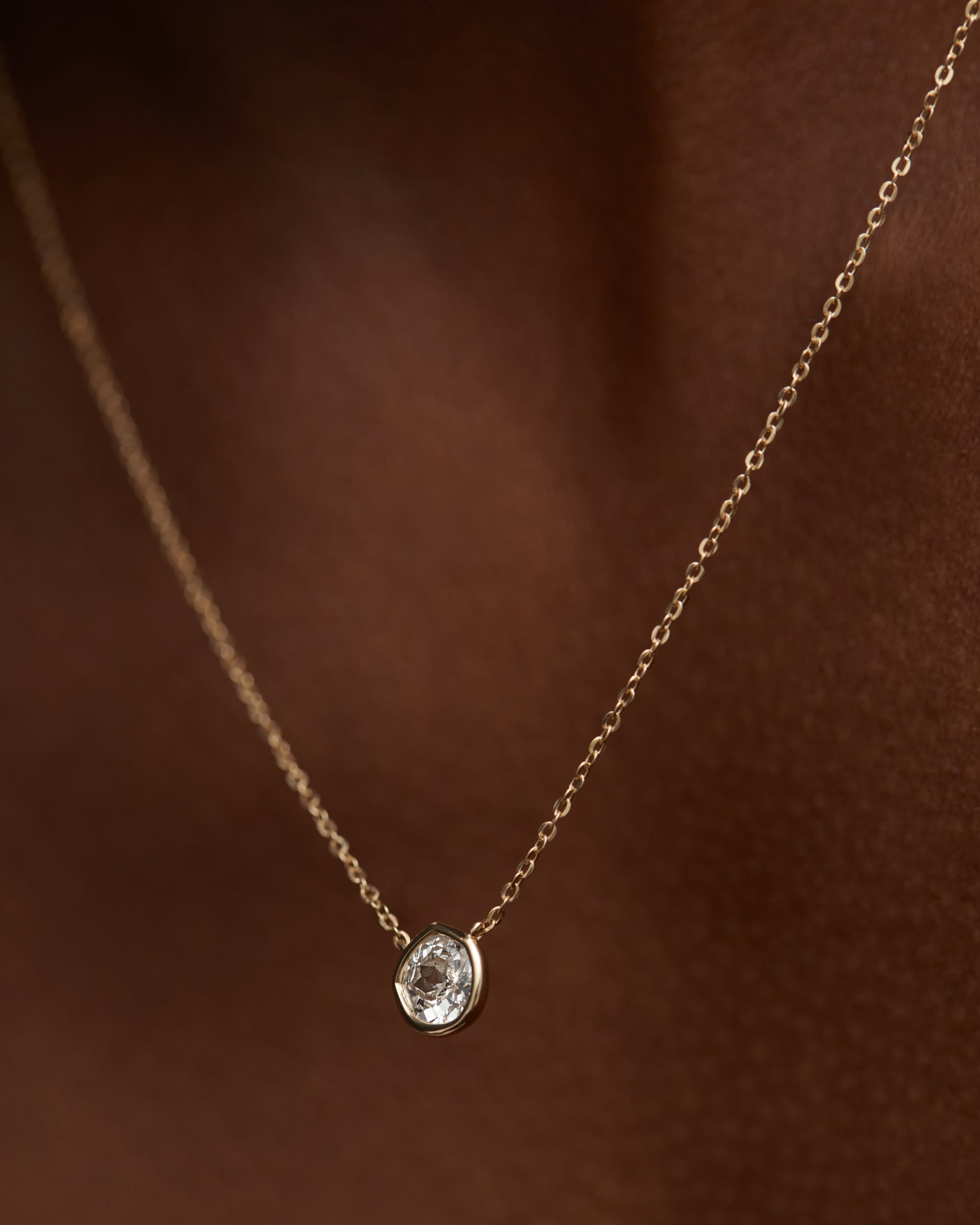 0.5ct MV Siren™ Solitaire Diamond Necklace in 14k Solid Gold