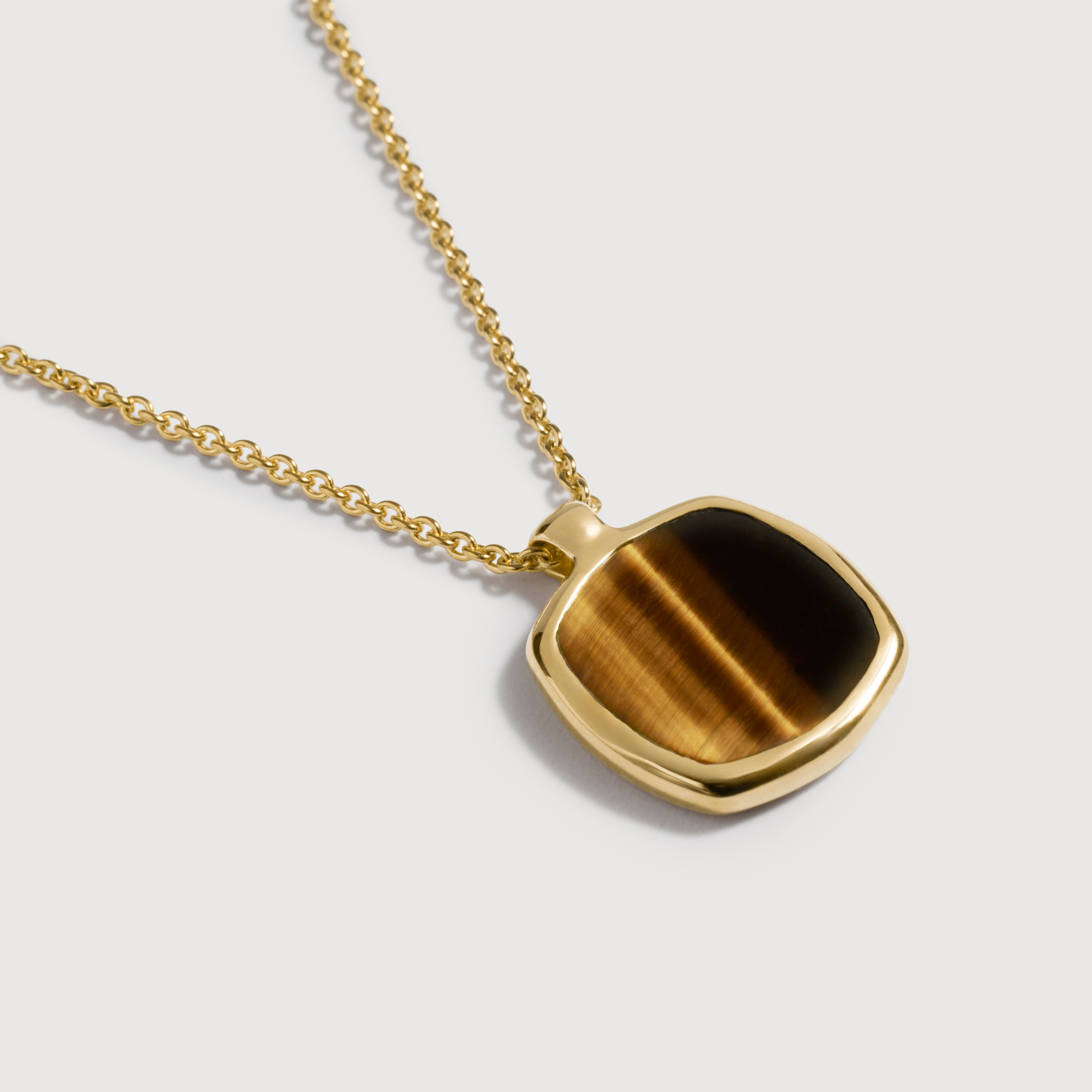 Delphi Gemstone Necklace Adjustable 41-46cm/16-18' in 18k Gold