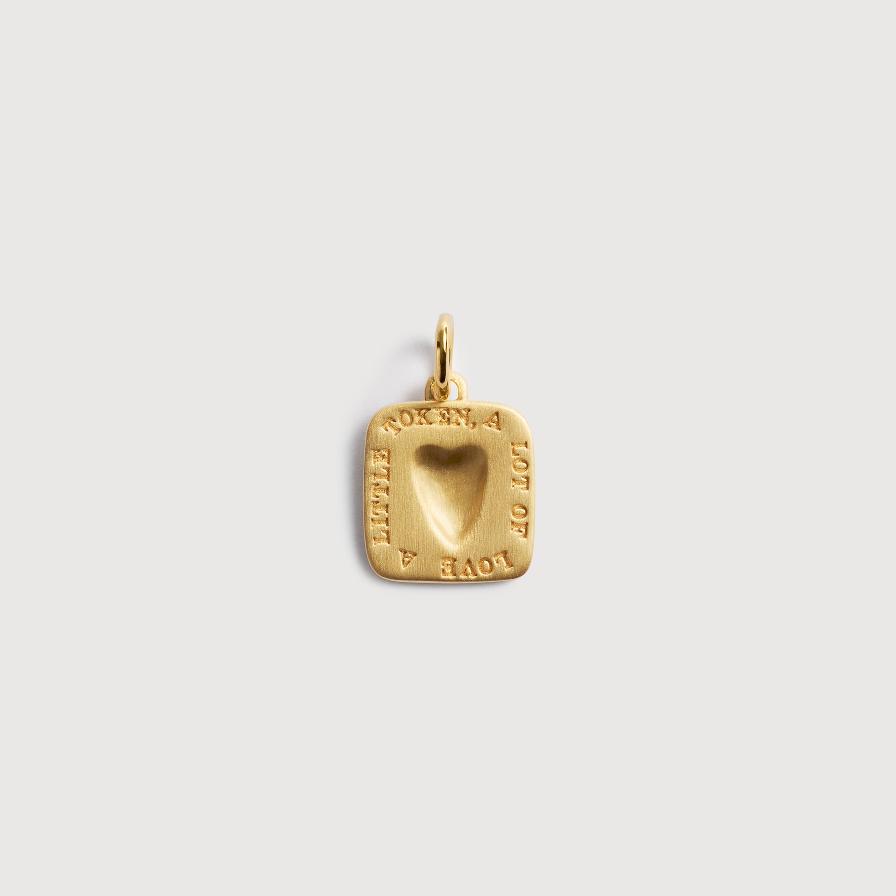 Love Token Pendant in 18k Gold Vermeil on Sterling Silver