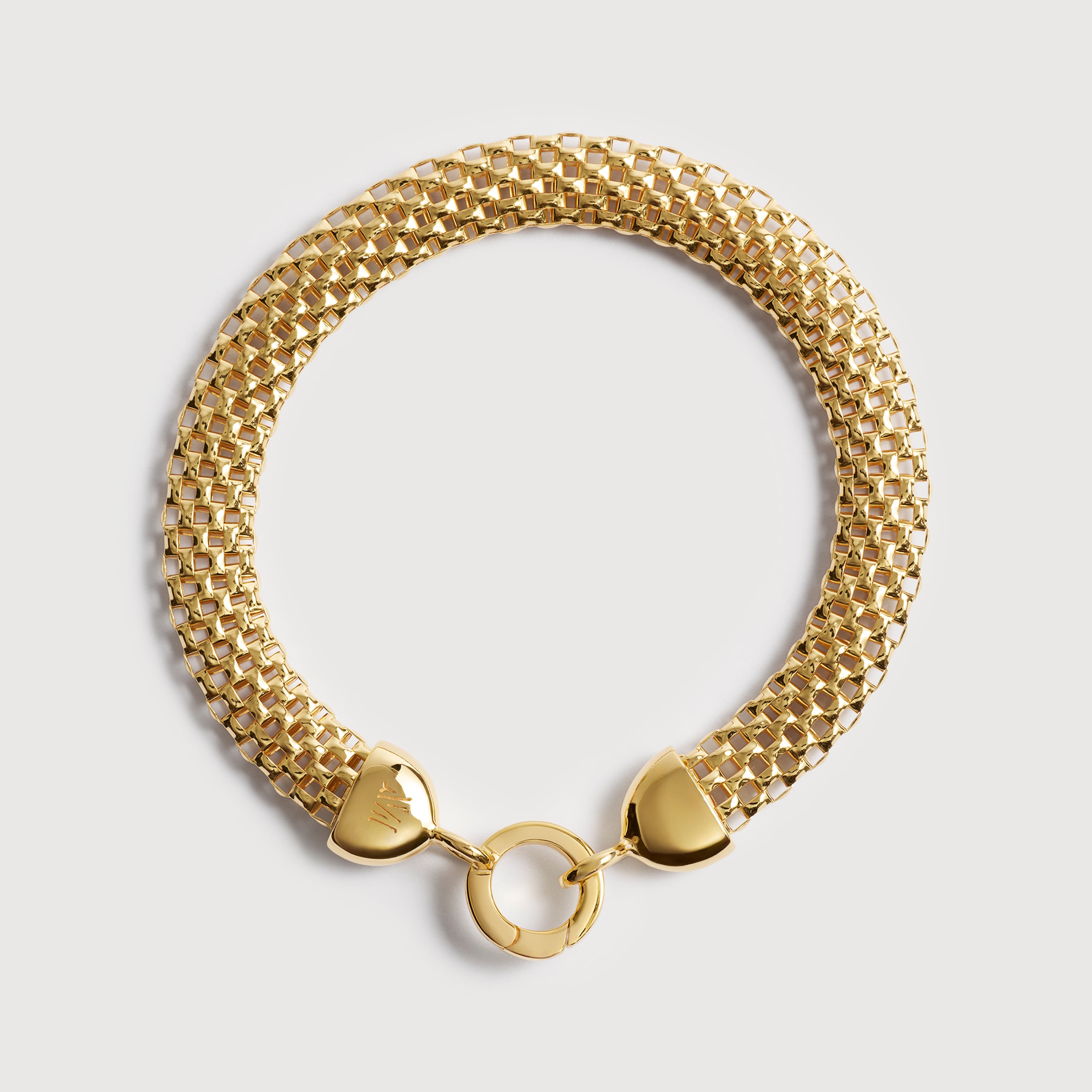 Heirloom Bold Woven Chain Bracelet in 18k Gold Vermeil on Sterling