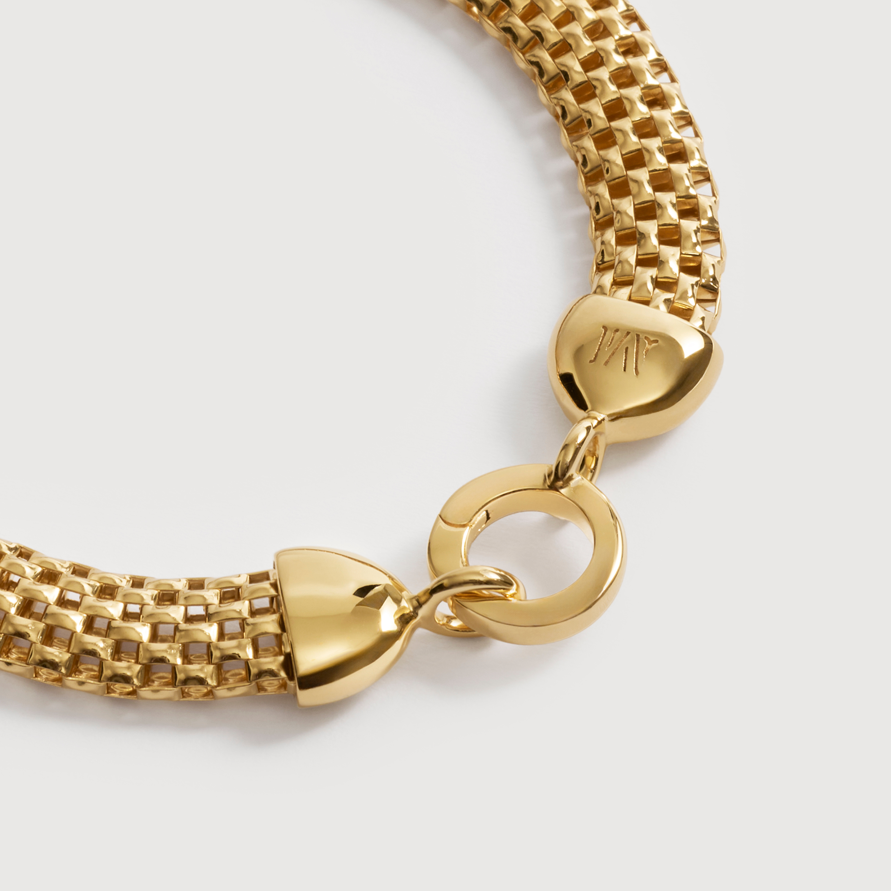 Heirloom Bold Woven Chain Bracelet in 18k Gold Vermeil on Sterling