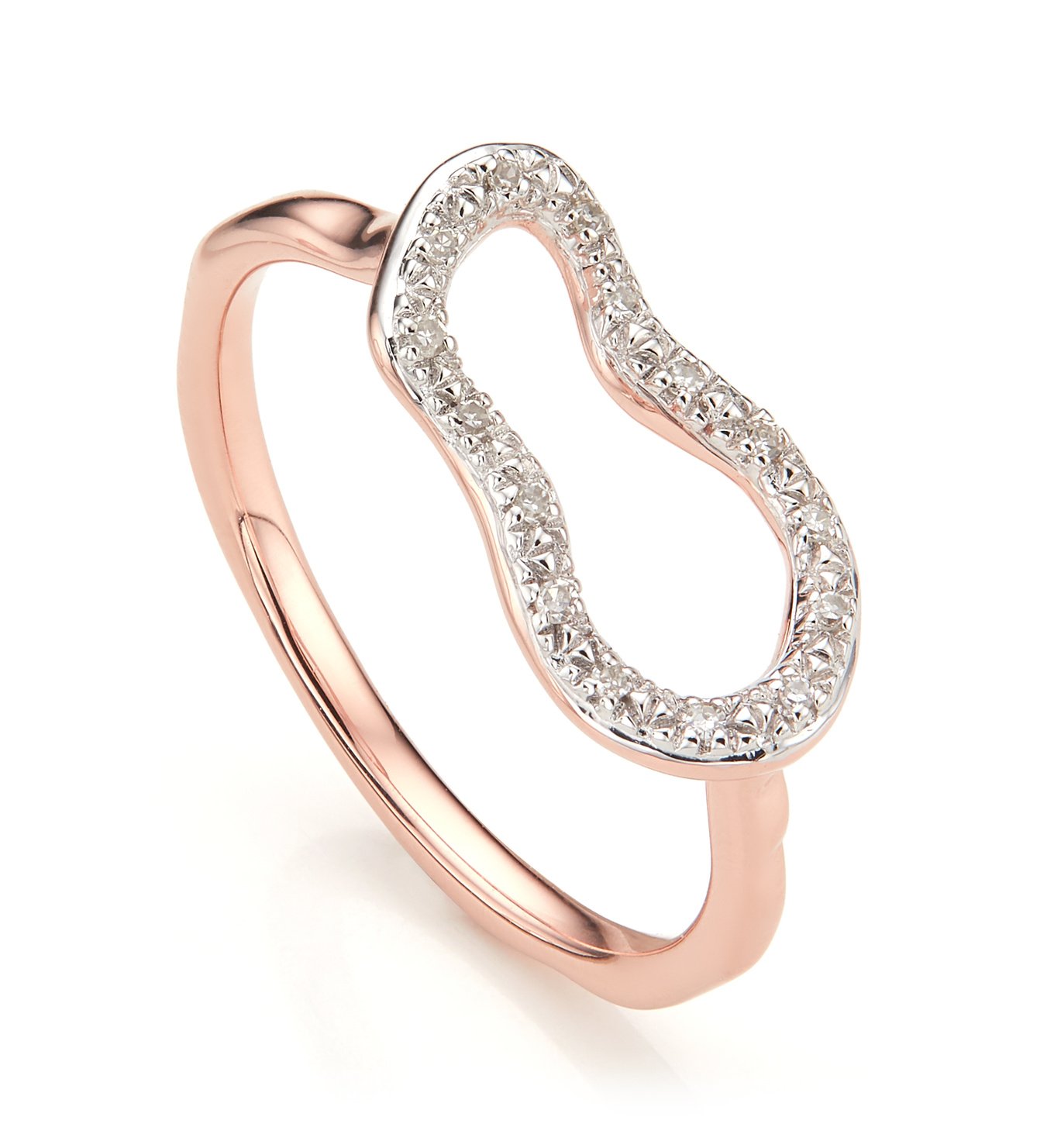 Riva Mini Pod Ring in 18ct Rose Gold Vermeil on Sterling Silver and
