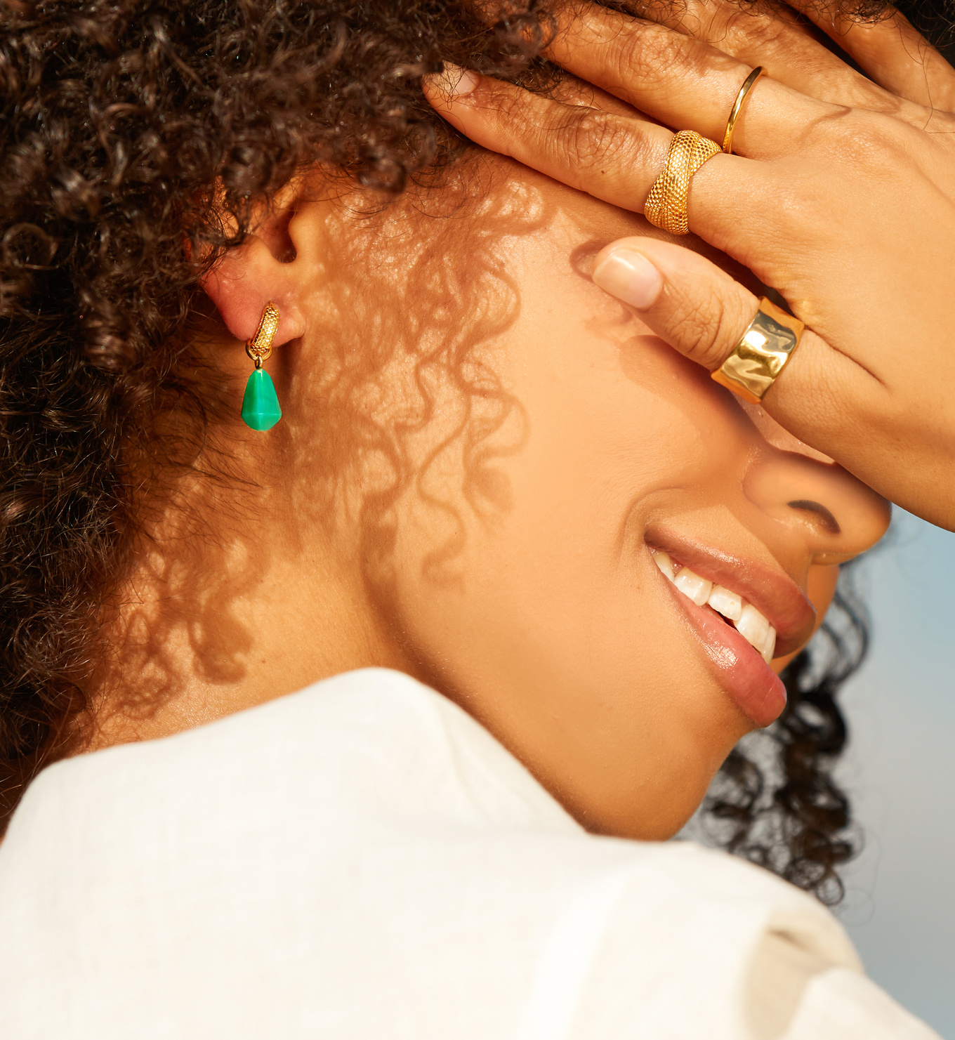 Winnie Gold Huggie Earrings