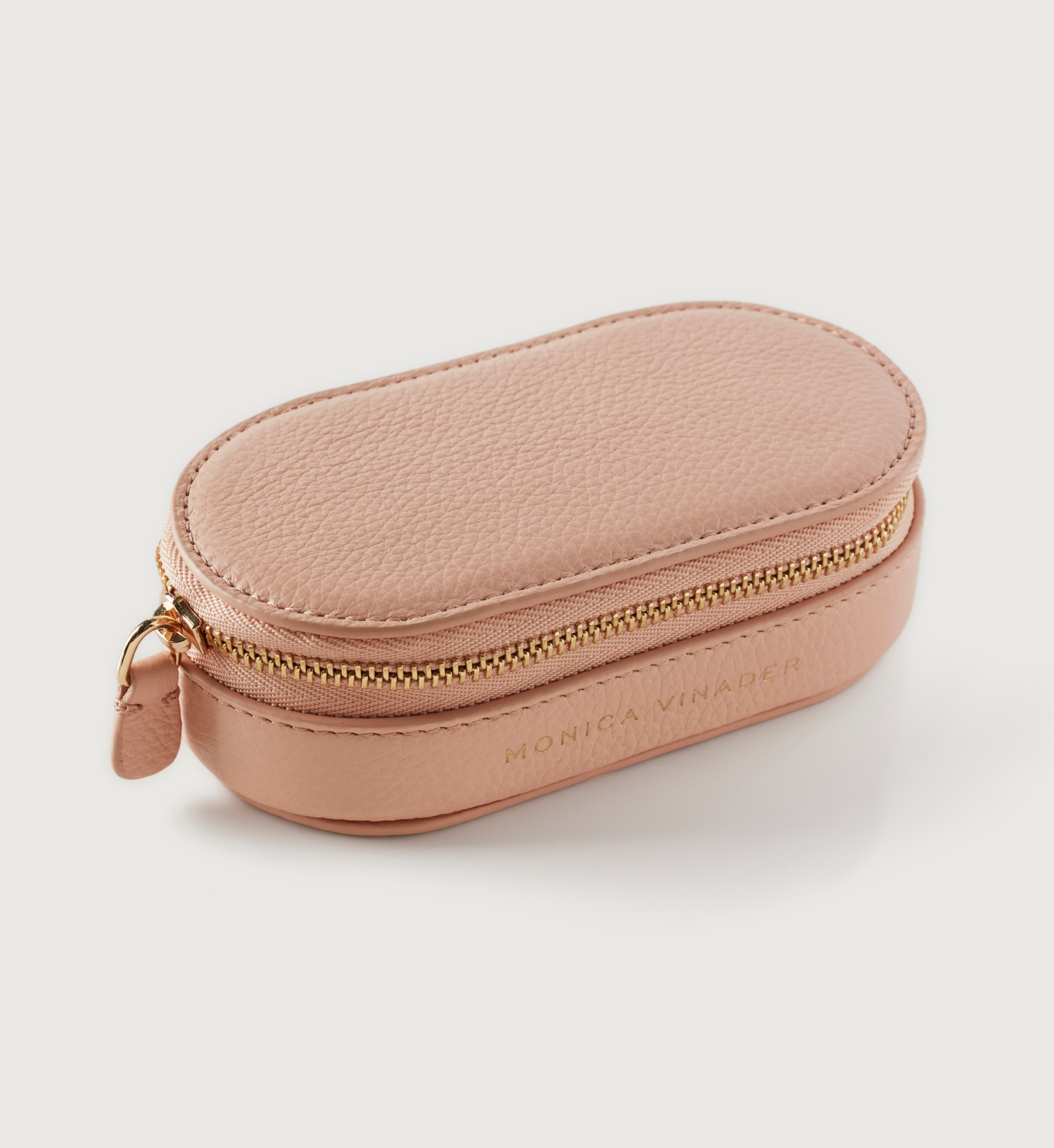 Leather Mini Oval Jewellery Box in Leather Satin Jewellery by