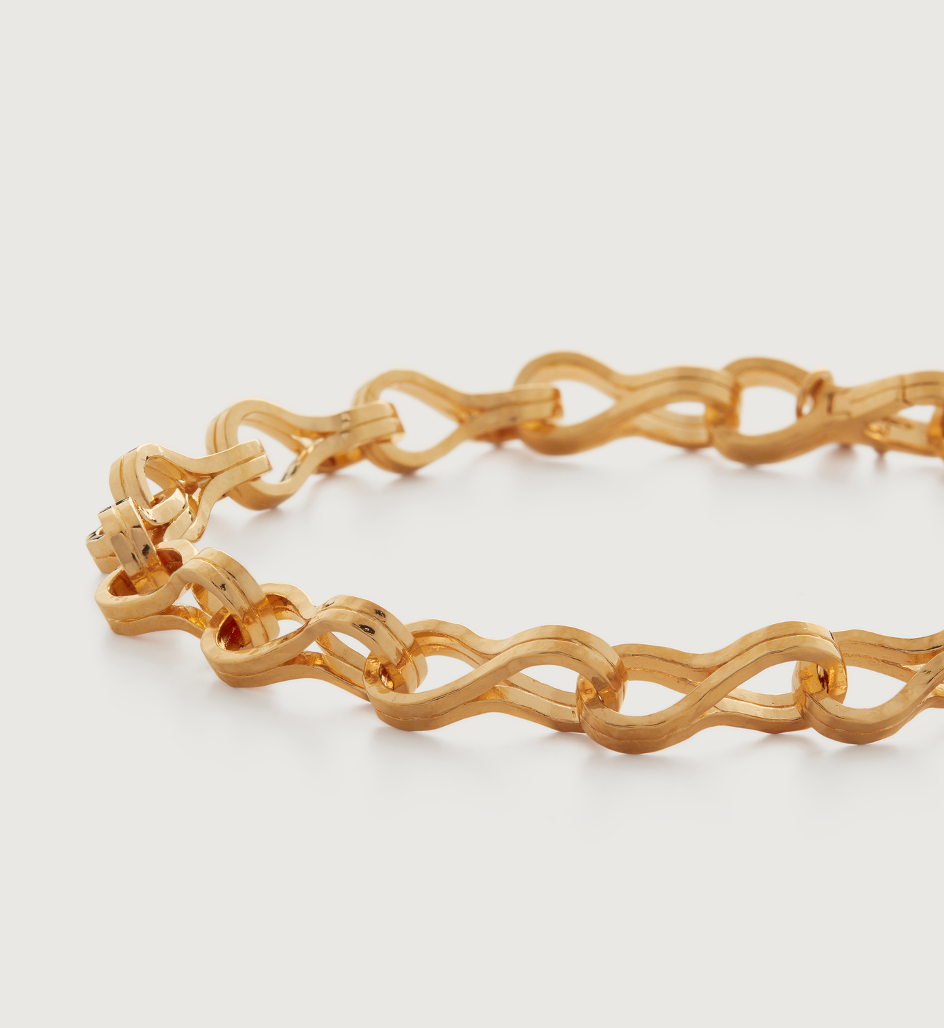 Infinity Link Bracelet in 18ct Gold Vermeil on Sterling Silver Jewellery by Monica Vinader