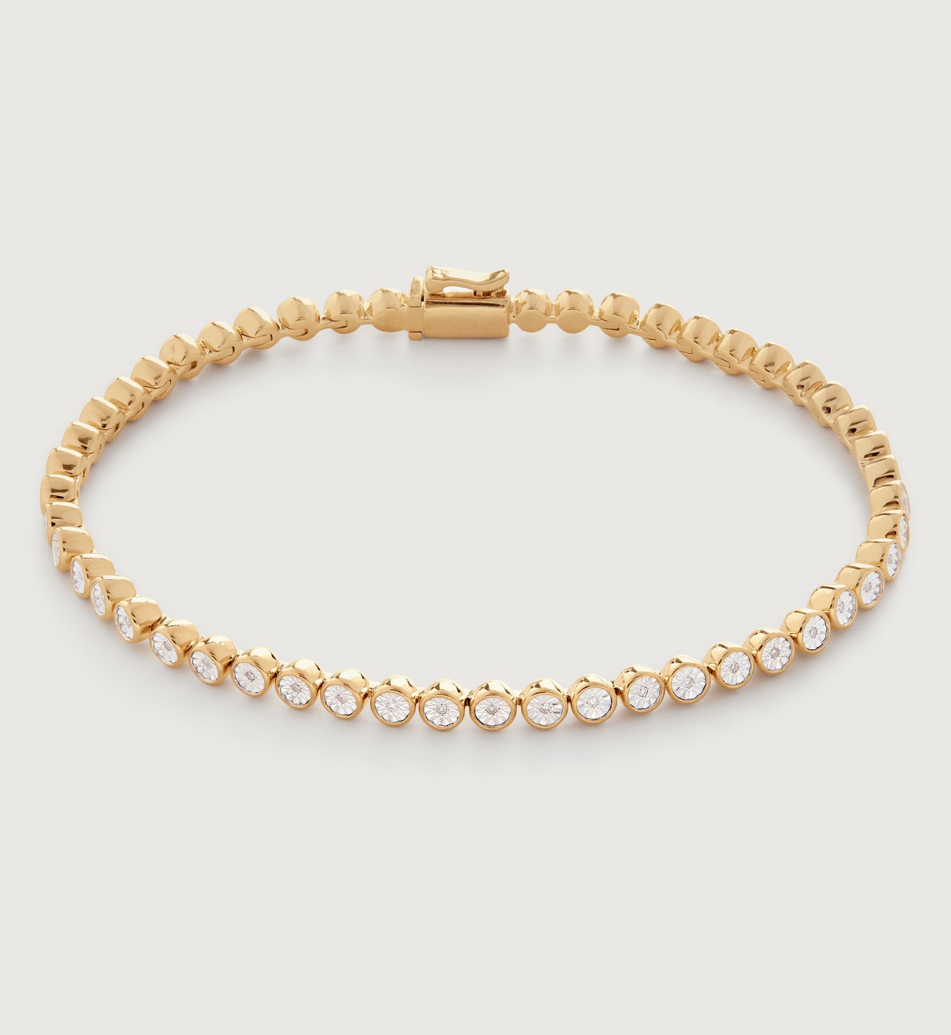 Diamond Essential Tennis Bracelet in 18k Gold Vermeil on Sterling