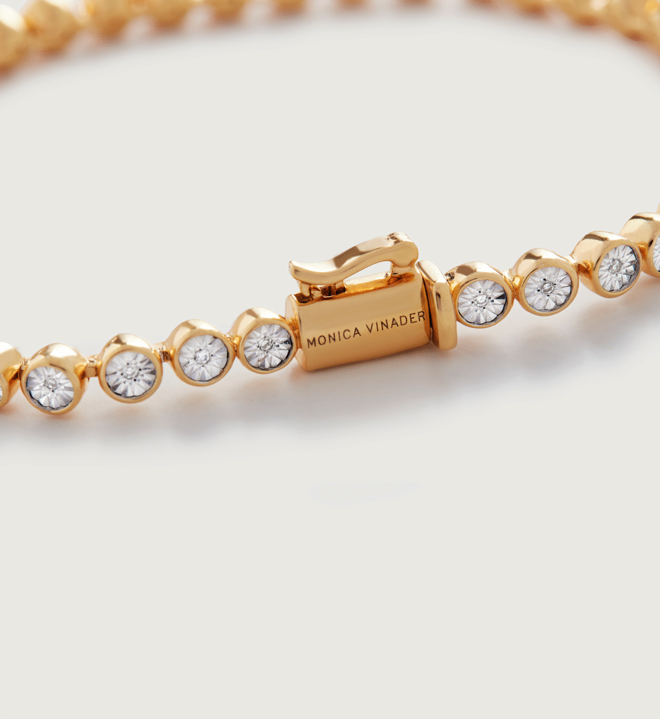 Diamond Essential Tennis Bracelet in 18ct Gold Vermeil on Sterling