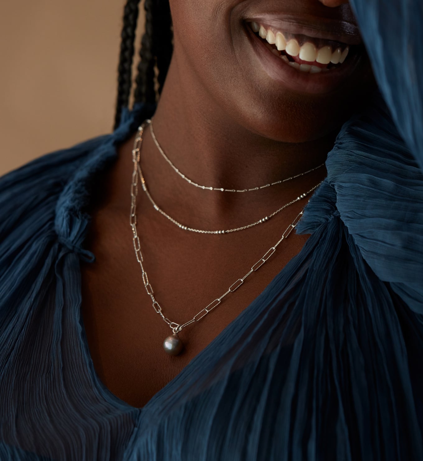 Nura Baroque Pearl Pendant Charm in 18ct Gold Vermeil on Sterling