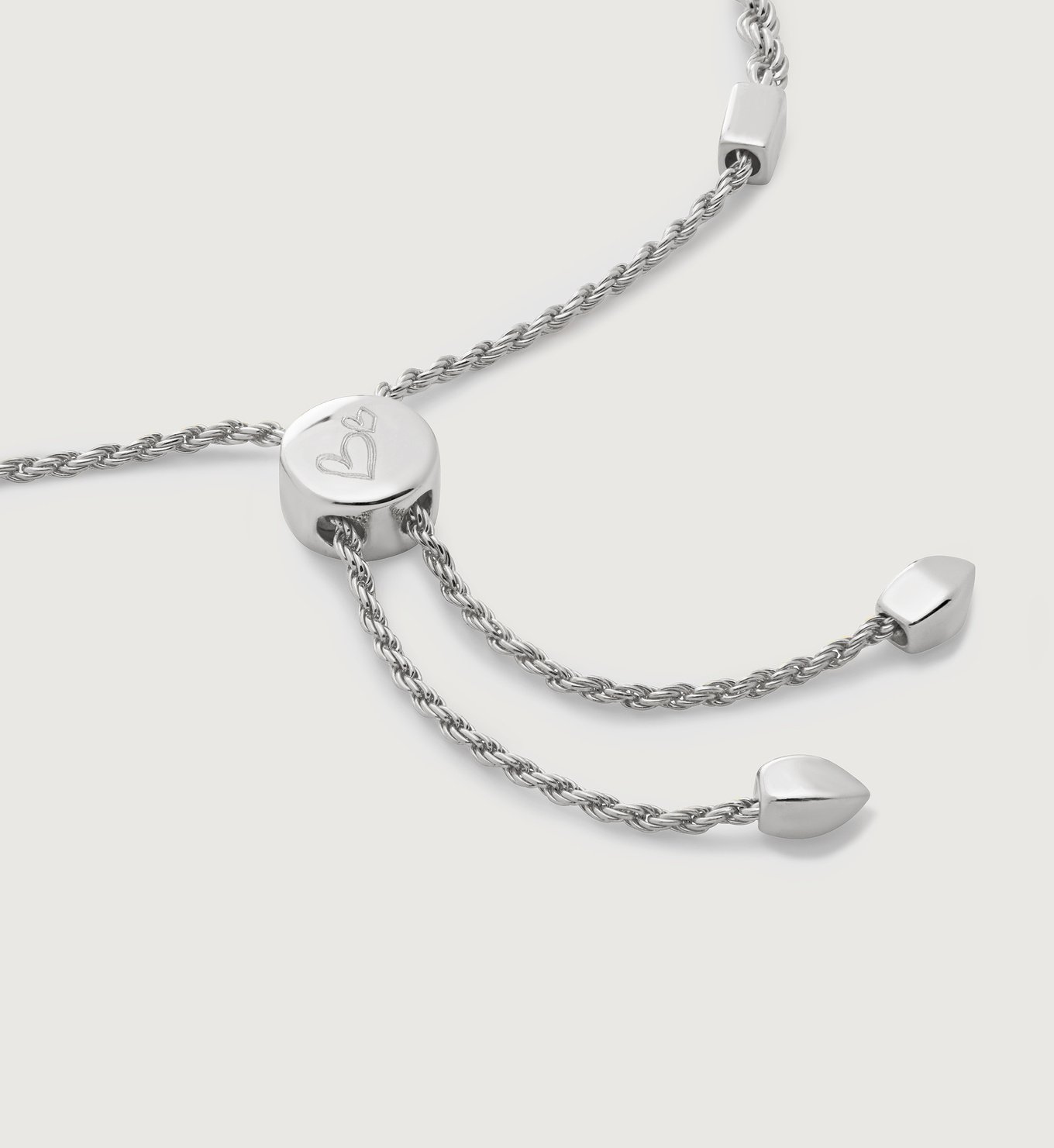 Corda Fine Chain Friendship Bracelet in Sterling Silver Jewellery by