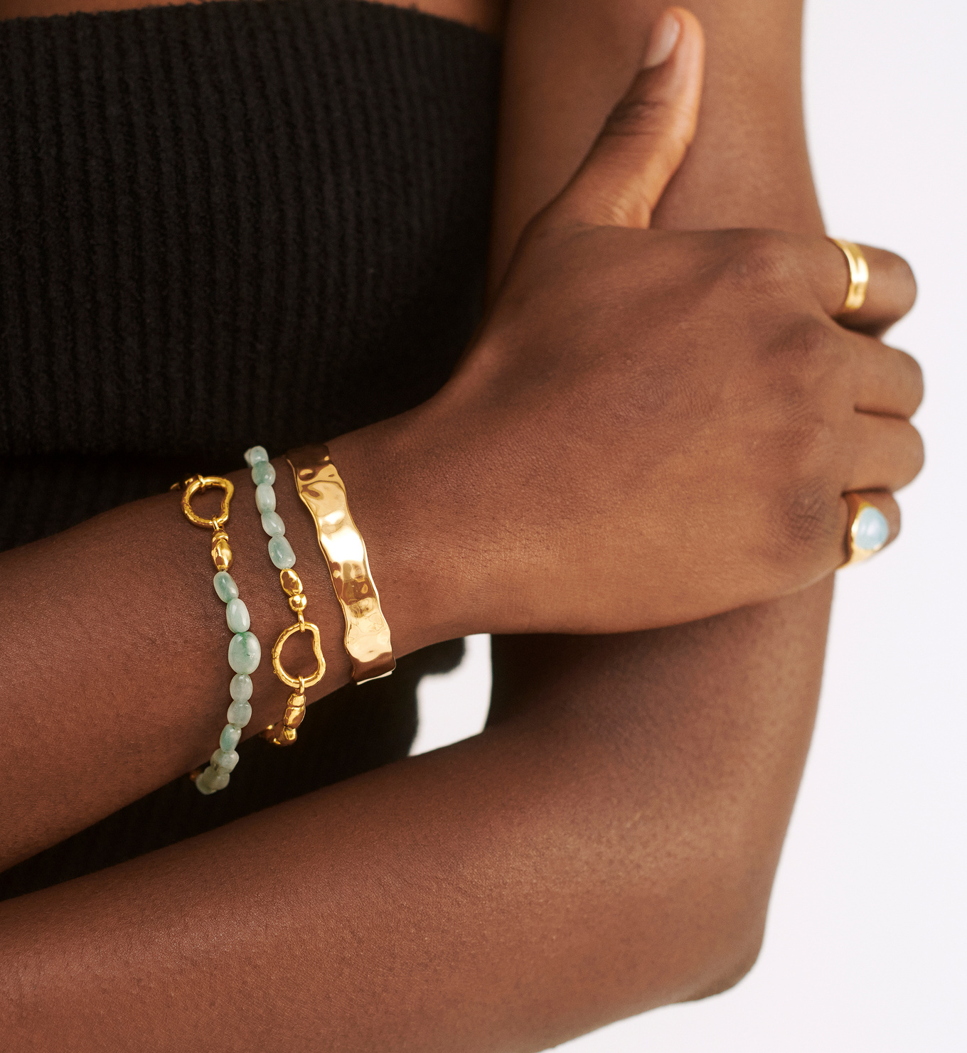 MV Siren™ Muse Bold Cuff in 18k Gold Vermeil on Sterling Silver ...