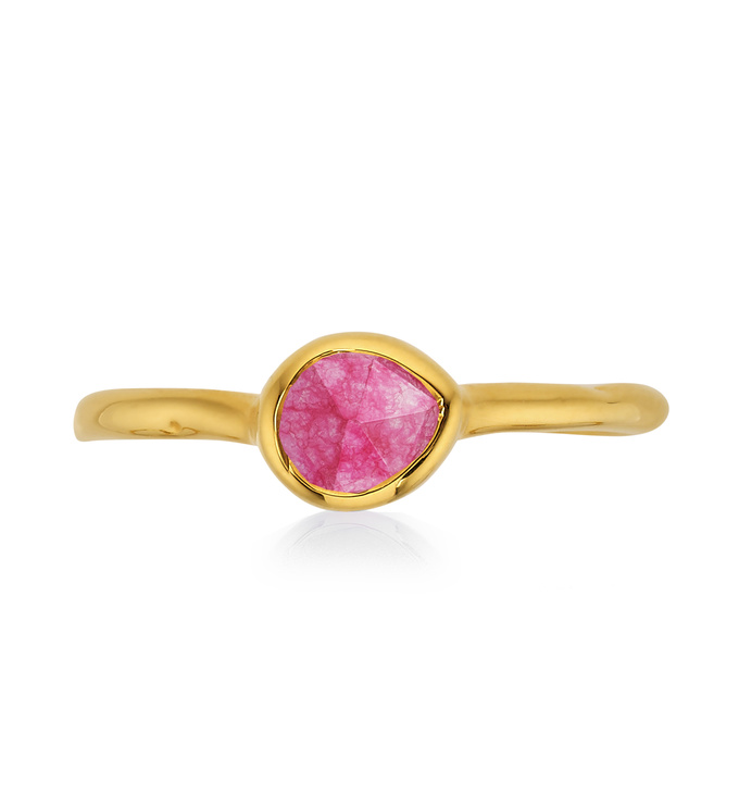 Siren Small Stacking Ring in 18ct Gold Vermeil On Sterling Silver and ...