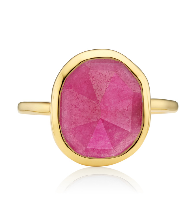 Siren Medium Stacking Ring in 18ct Gold Vermeil on Sterling Silver and ...