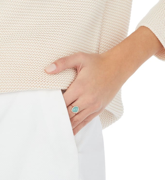 Siren Small Nugget Stacking Ring in 18ct Rose Gold Vermeil on Sterling ...