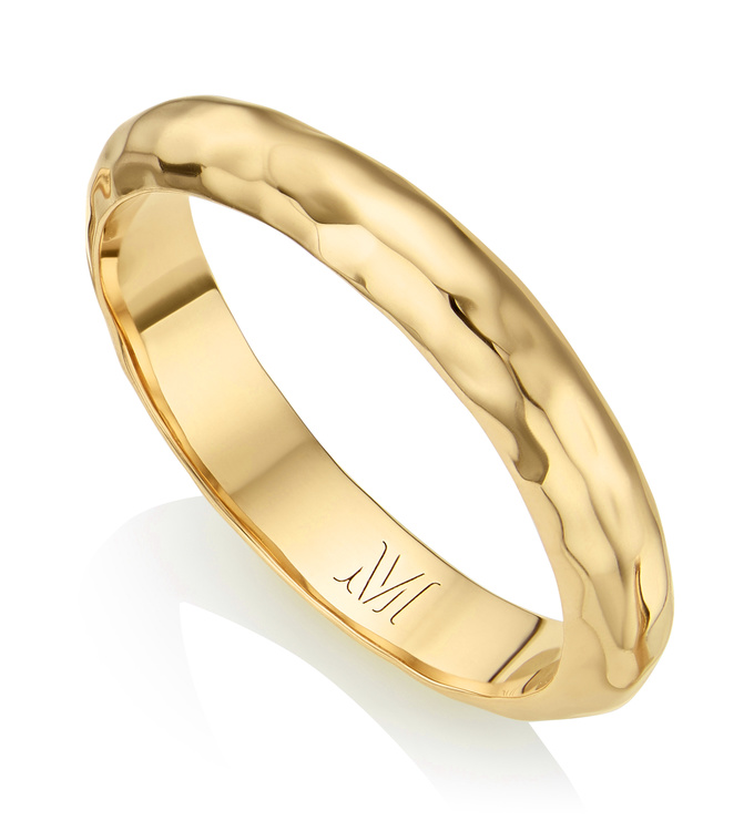 Gold Vermeil Havana Thin Ring - Monica Vinader