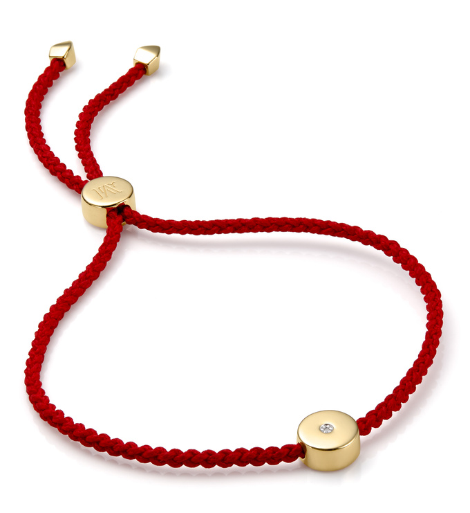 Linear Solo Friendship Diamond Bracelet In 18ct Gold Vermeil On Sterling Silver With Jewellery By Monica Vinader - Monica Vinader Linear Solo Diamond Pendant Necklace Silver