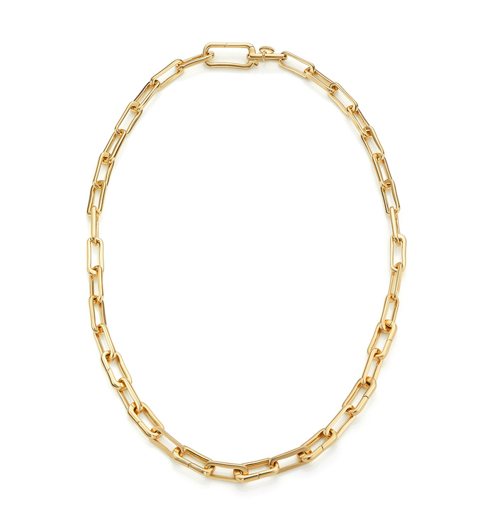 Alta Capture Charm Necklace In 18ct Gold Vermeil On Sterling Silver Jewellery By Monica Vinader - Monica Vinader Pendant Gold Necklace