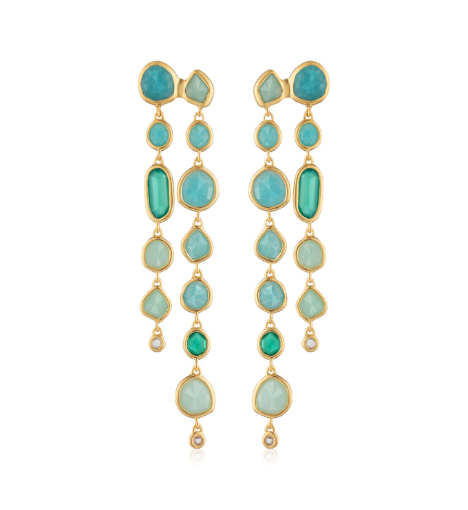 Chapado en Laton 　ゴールド　Sirena Mo Siren Muse Round Pendant in 18k Gold Vermeil on Sterling