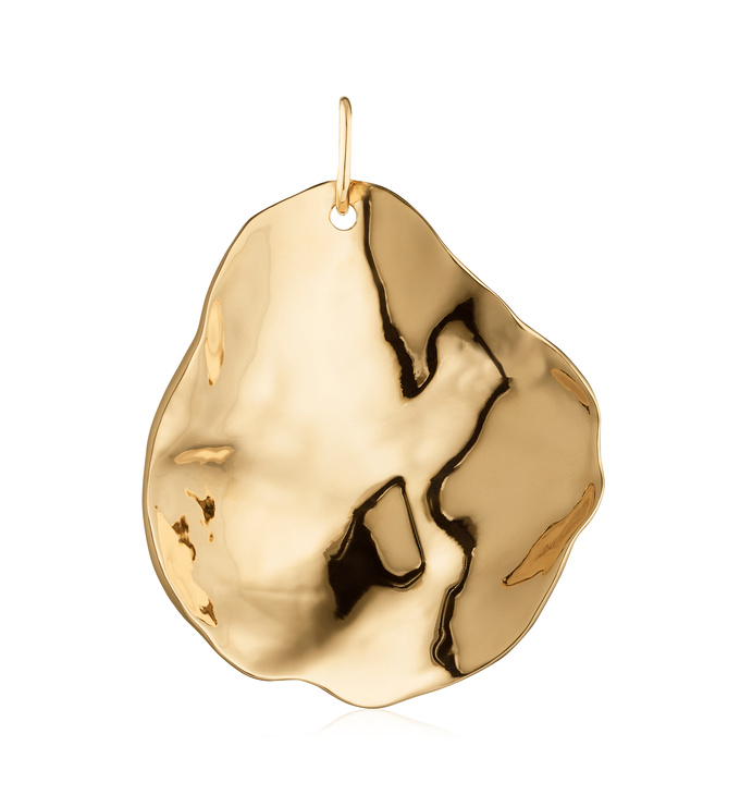 Gold Vermeil Nura Shell Pendant Charm - Monica Vinader