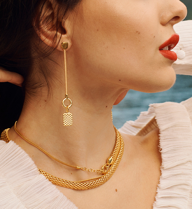 Doina Pendant in 18ct Gold Vermeil on 
