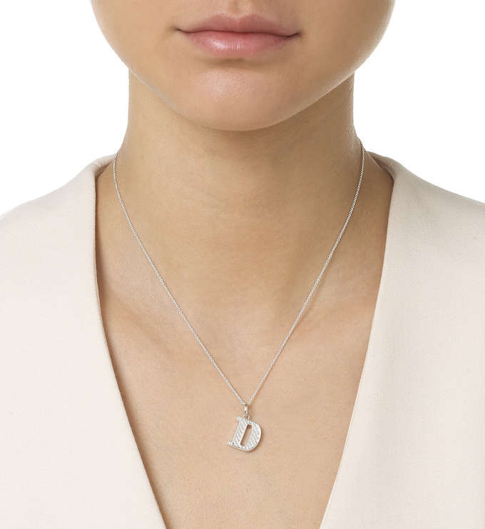 Alphabet Pendant D Model Monica Vinader