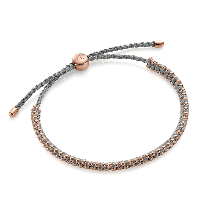 Rio Mini Friendship Bracelet in 18ct Rose Gold Vermeil on