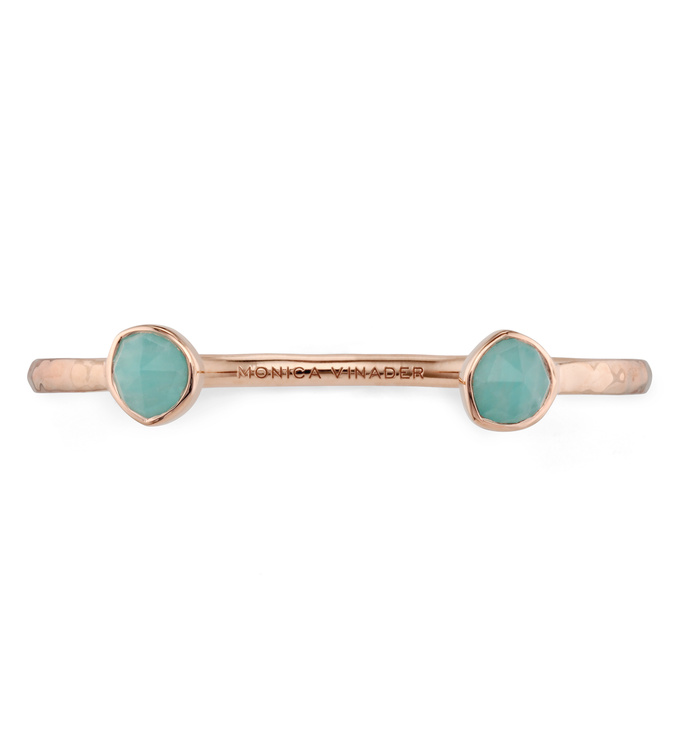 Siren Thin Cuff in 18ct Rose Gold Vermeil On Sterling Silver and
