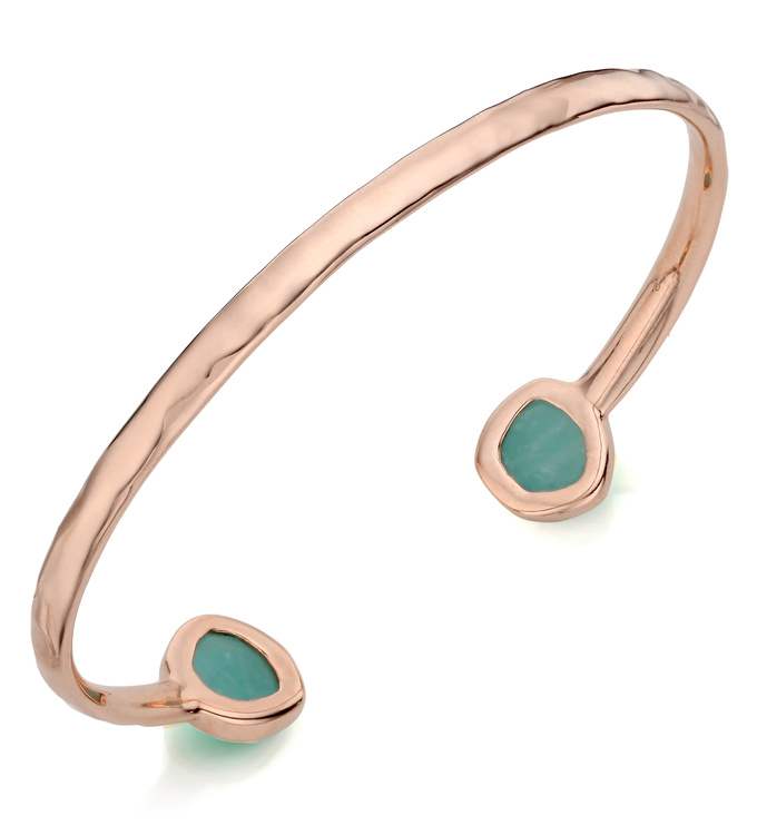 Siren Thin Cuff in 18ct Rose Gold Vermeil On Sterling Silver and